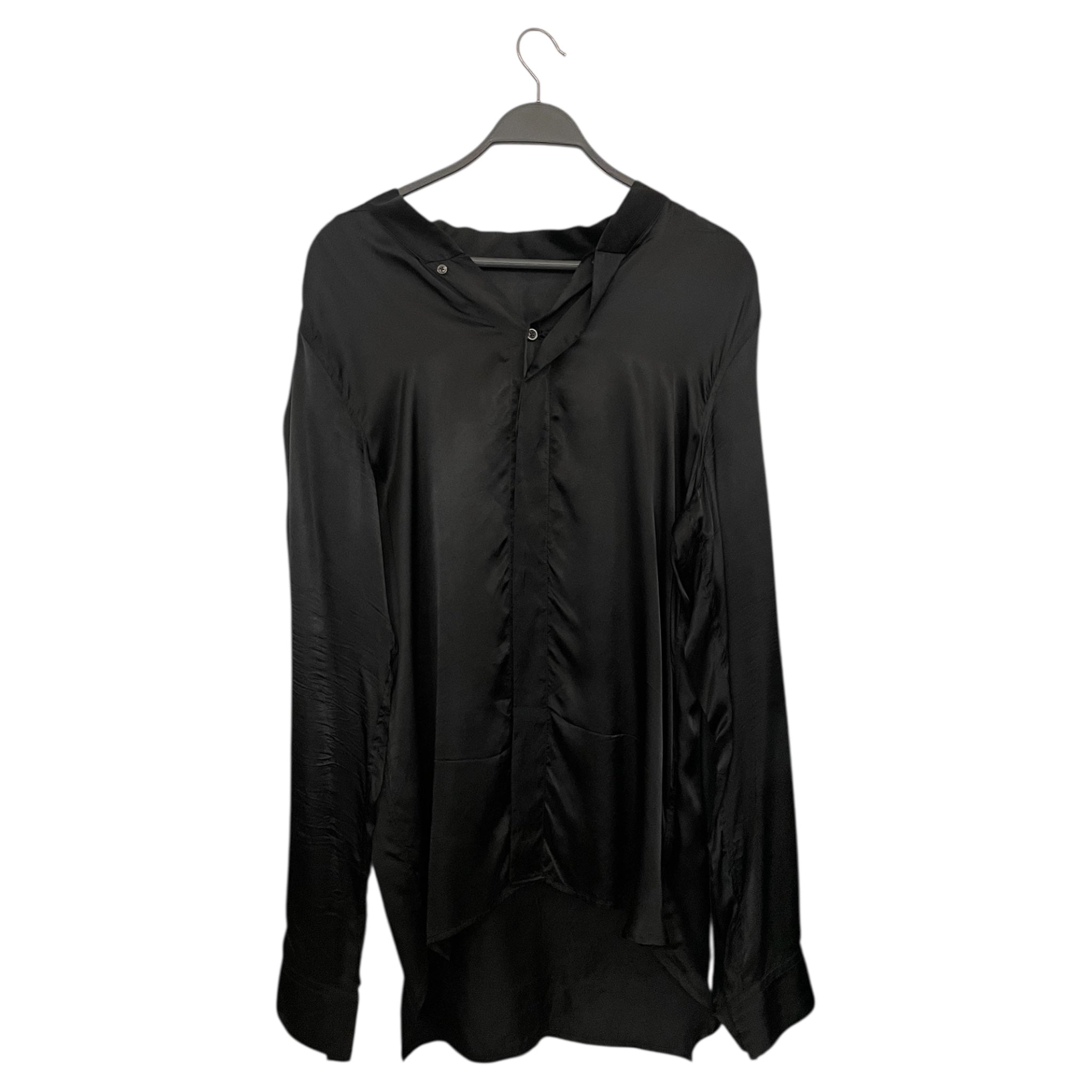 Rick Owens/LS Shirt/L/Silk/BLK/ view 1