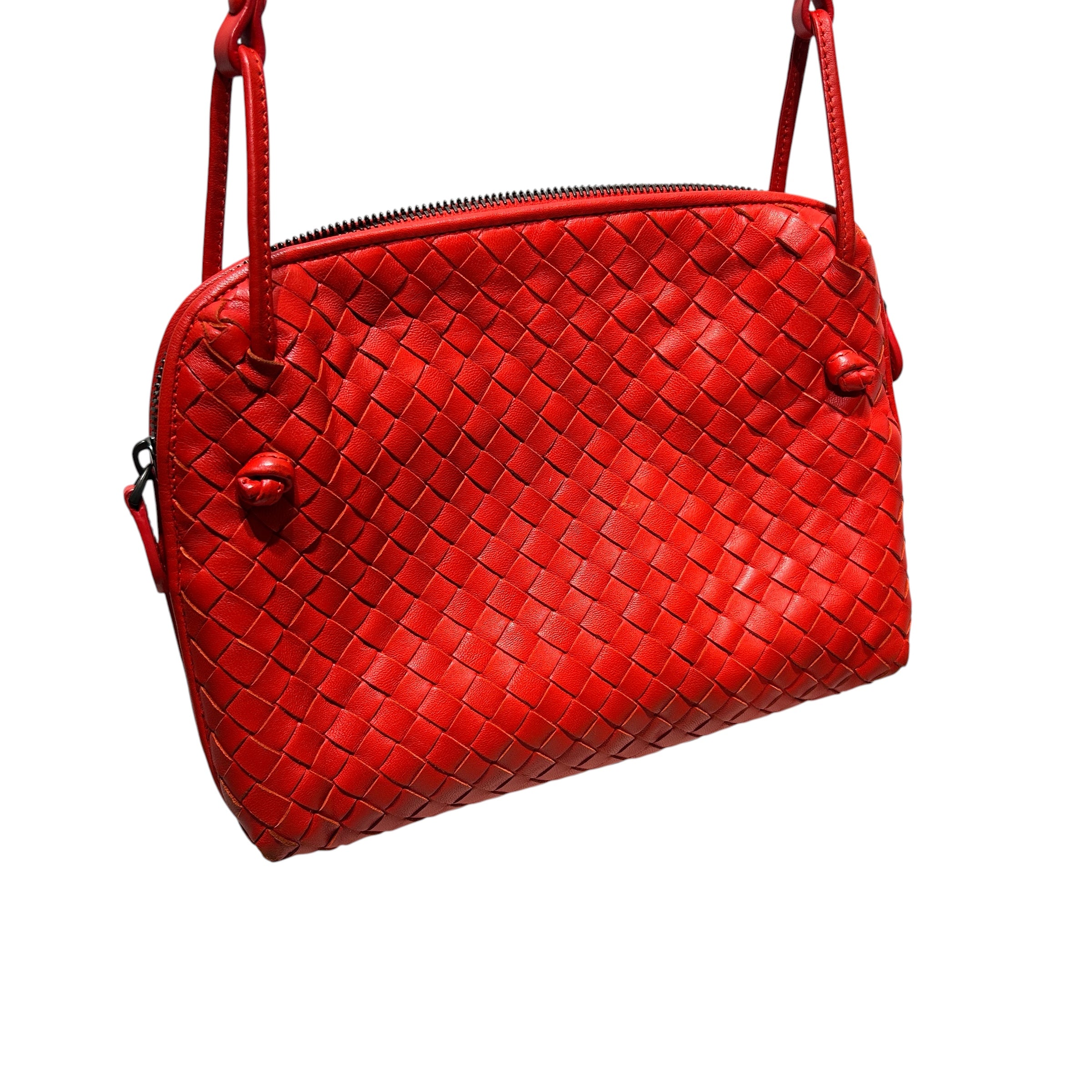 BOTTEGA VENETA/Cross Body Bag/Leather/RED/ view 3