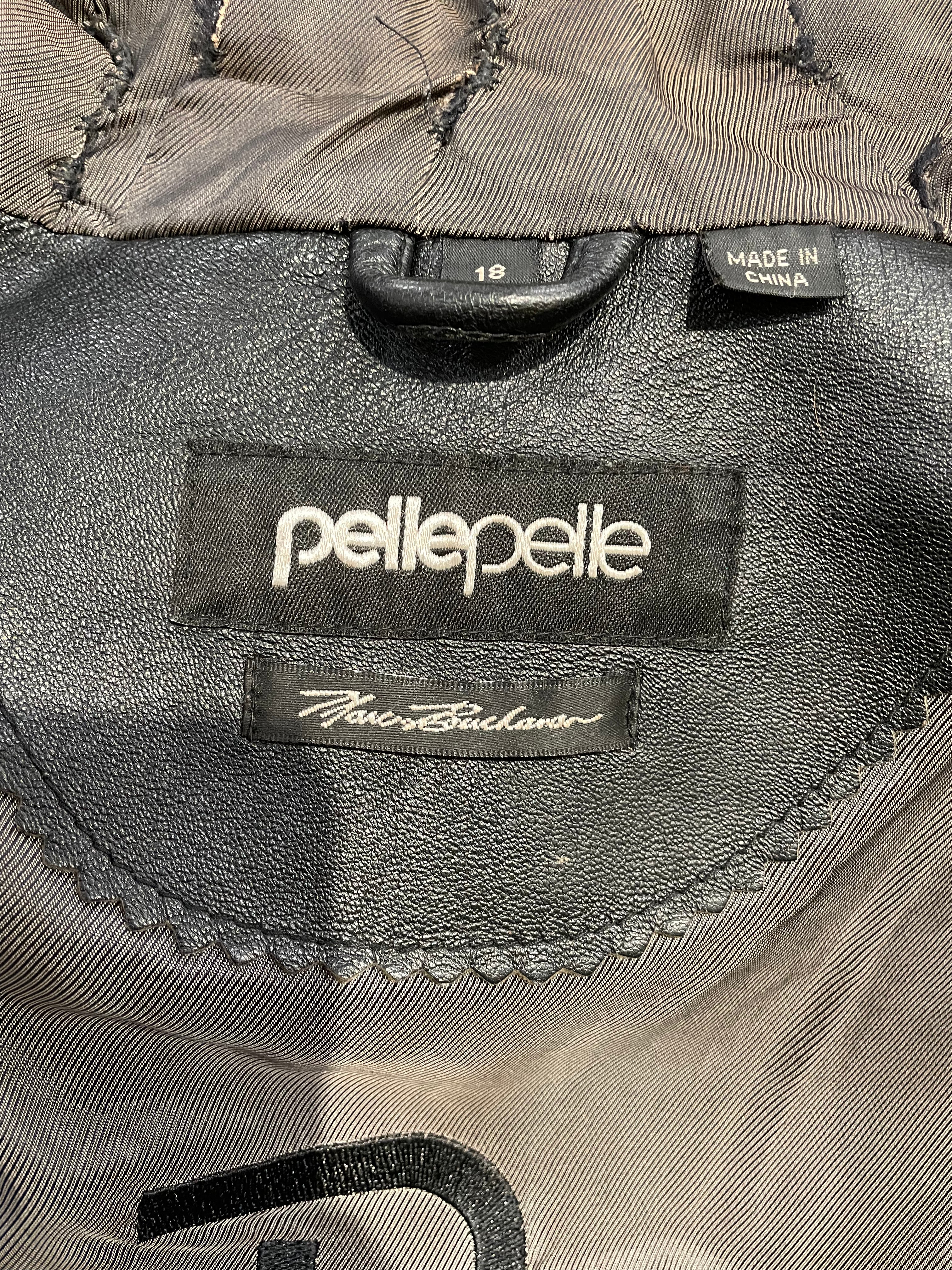 Pelle Pelle/Leather Jkt/18/Leather/BLK/MARC BUCHANAN FUR EMBROIDER P view 3