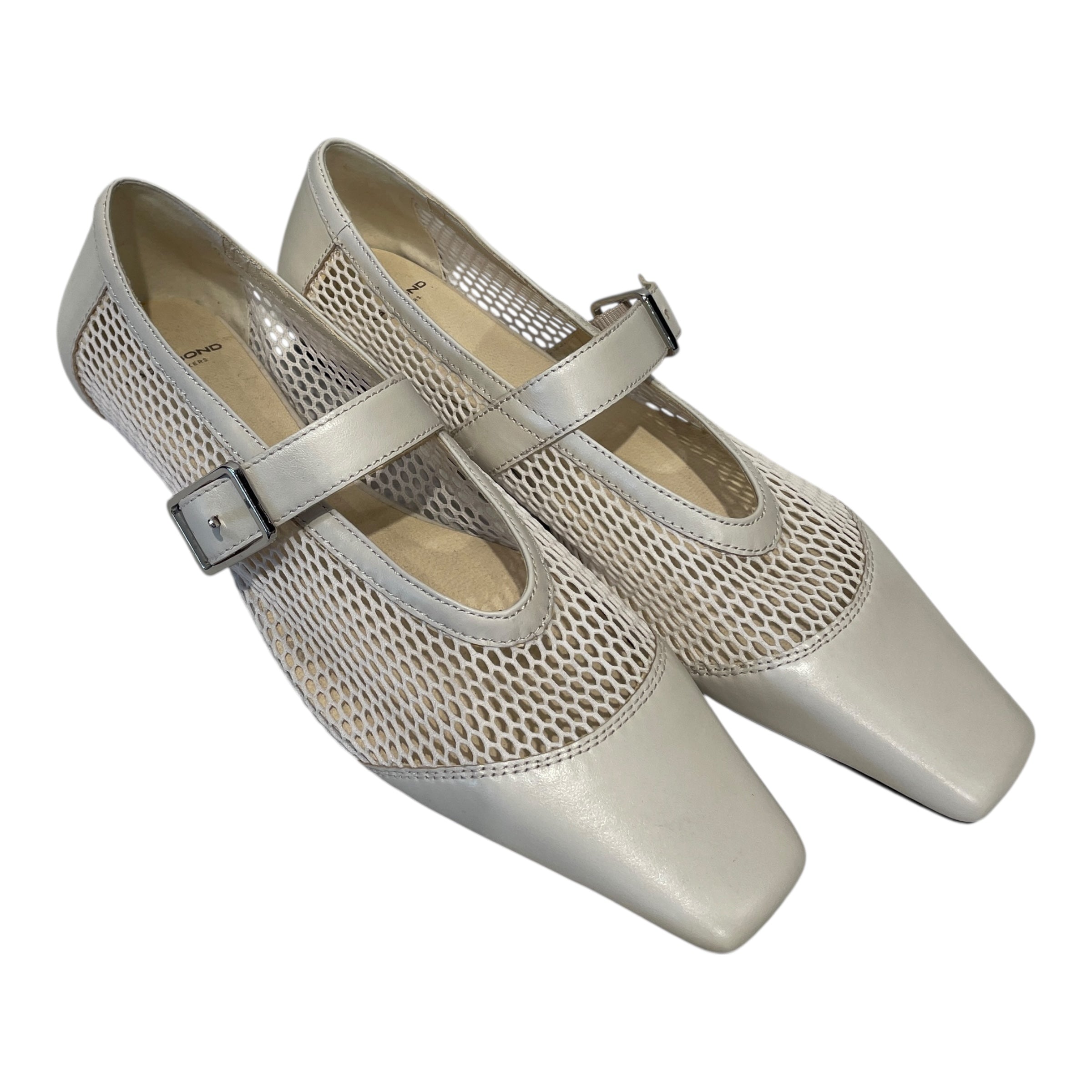 VAGABOND/Flat Shoes/EU 39/Leather/BEG/MESH MARY JANES view 1