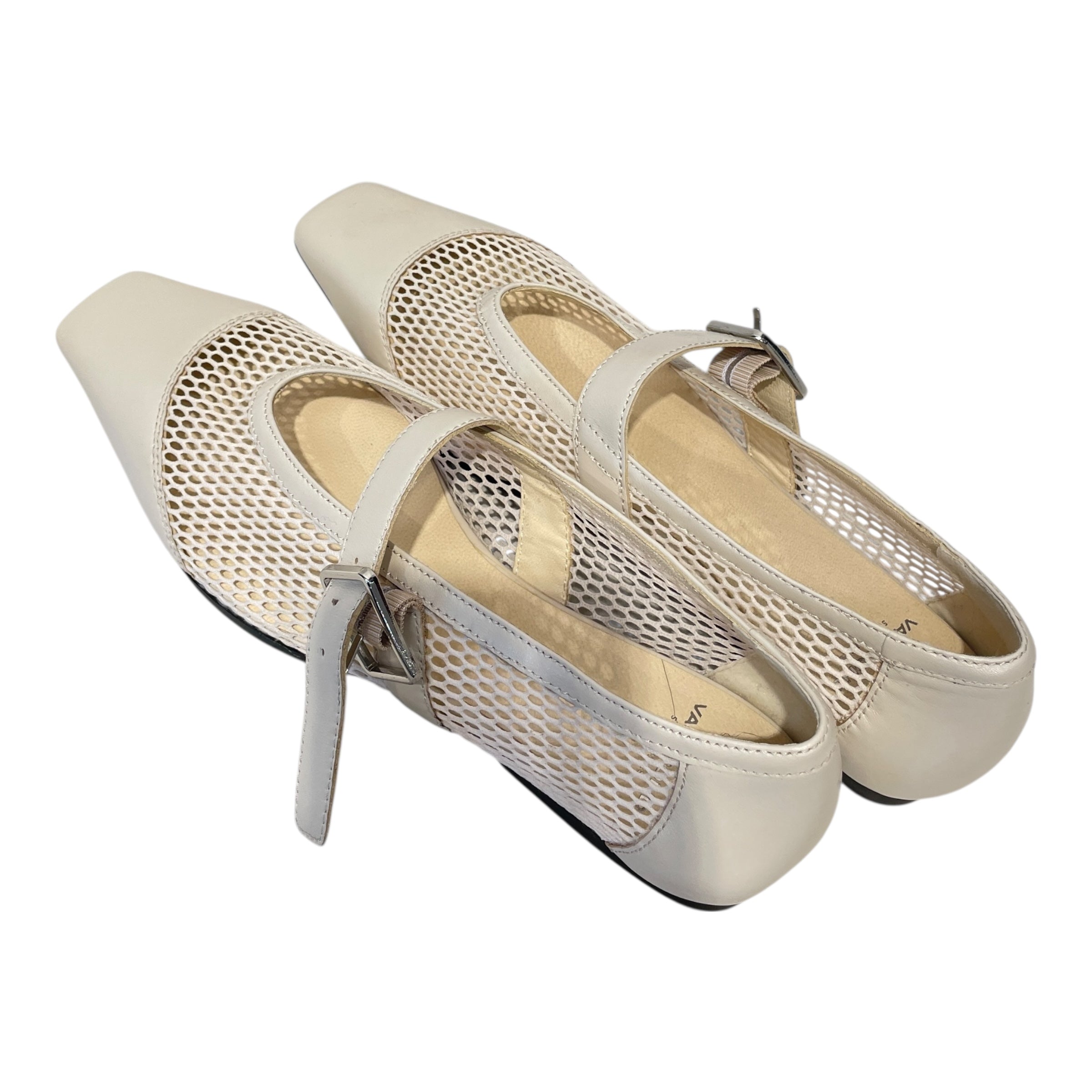 VAGABOND/Flat Shoes/EU 39/Leather/BEG/MESH MARY JANES view 2