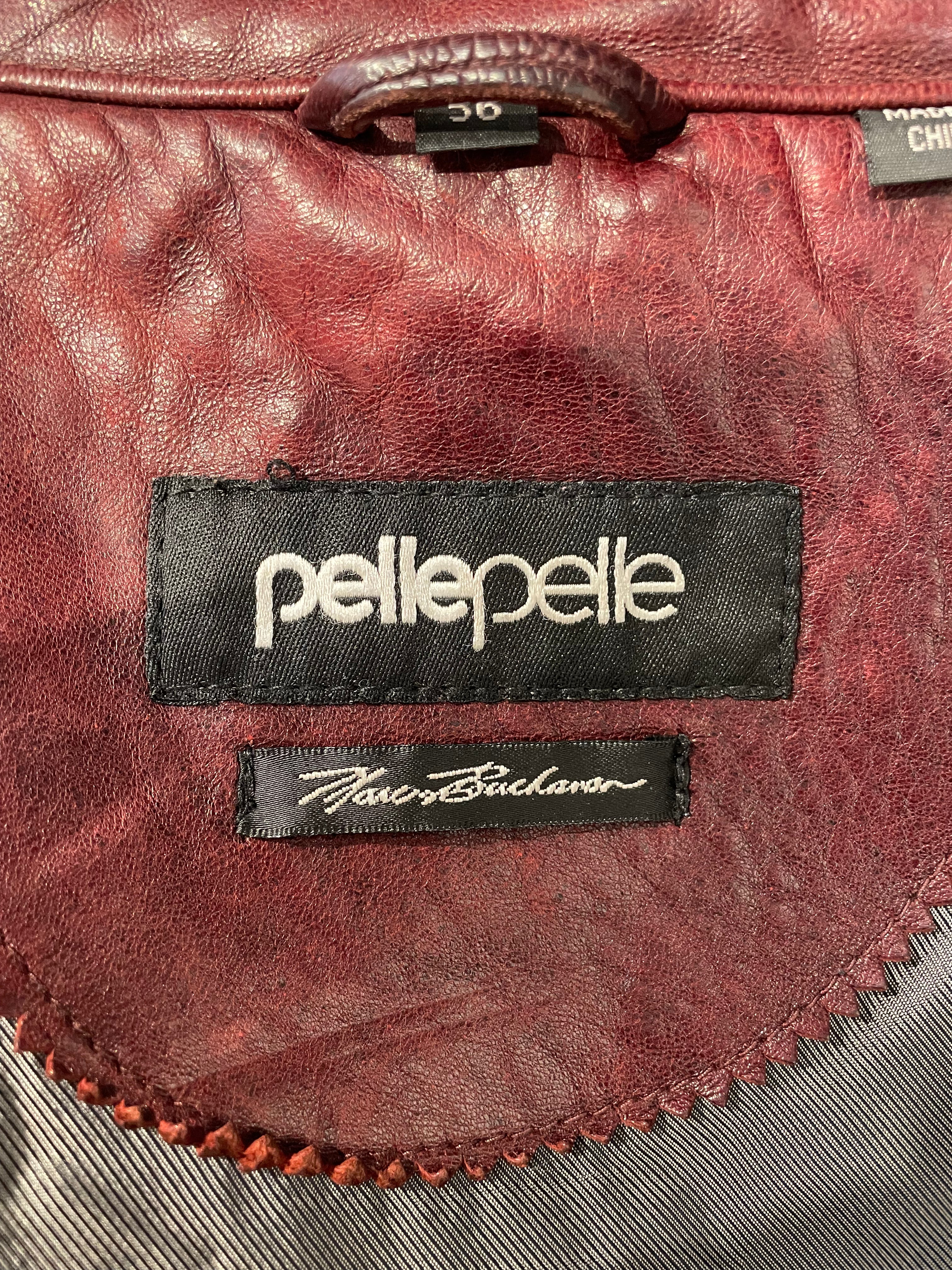 Pelle Pelle/Leather Jkt/56/Leather/BRD/NY-LA WORLD TOUR PP78 RINESTON view 3