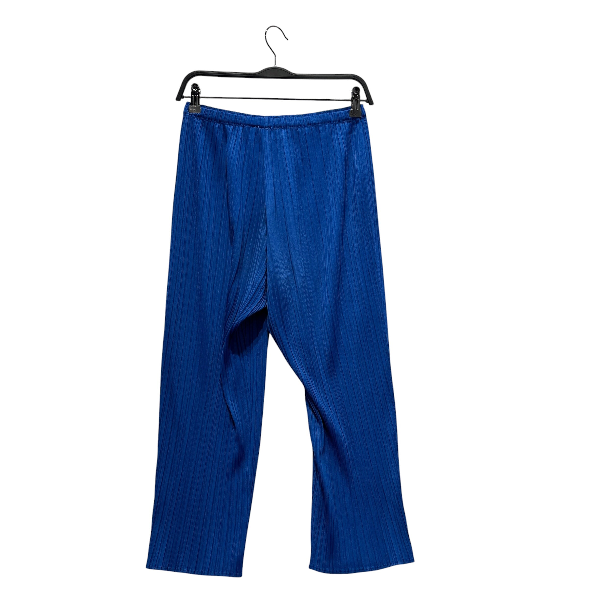 PLEATS PLEASE ISSEY MIYAKE/Bottoms/5/Polyester/BLU/crop taper view 2