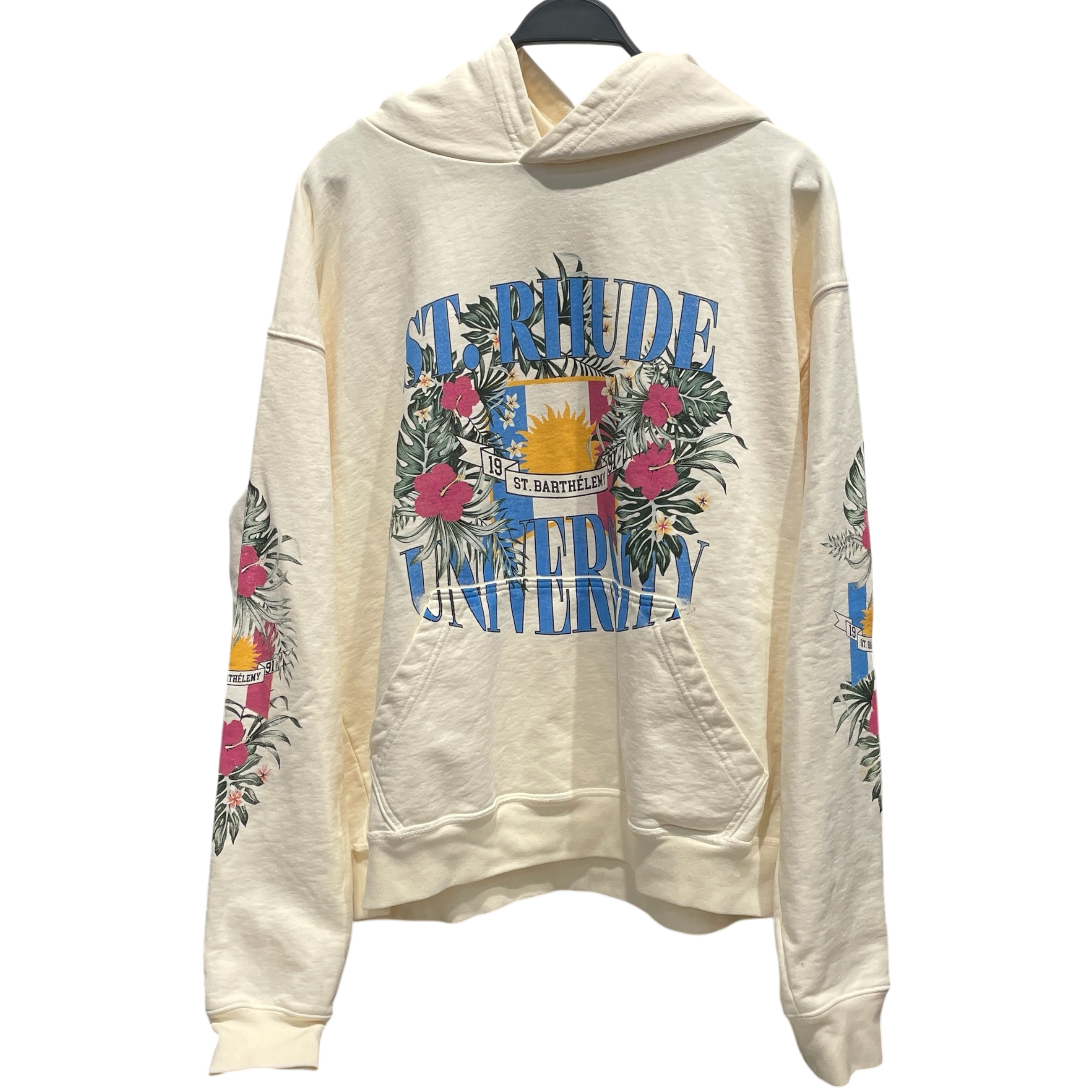 RHUDE/Hoodie/M/Cotton/CRM/University St. Barthelemy view 1