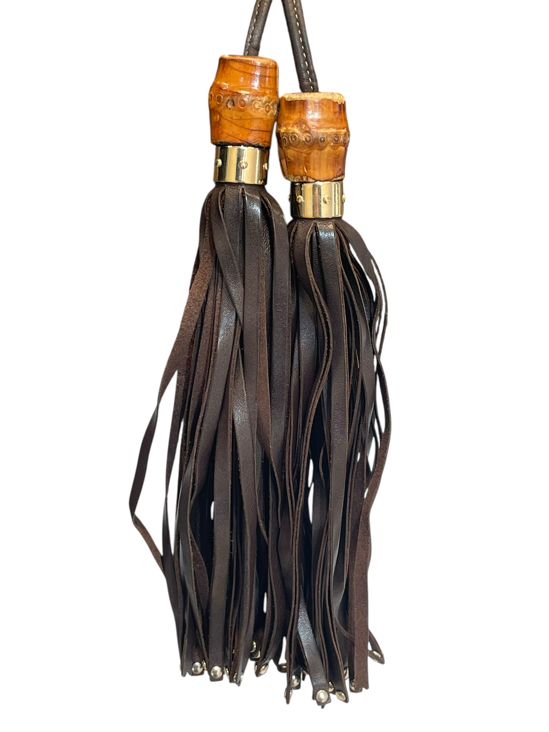 GUCCI/Hand Bag/Monogram/Cotton/KHK/GG Canvas Indy Tassel Handbag view 5