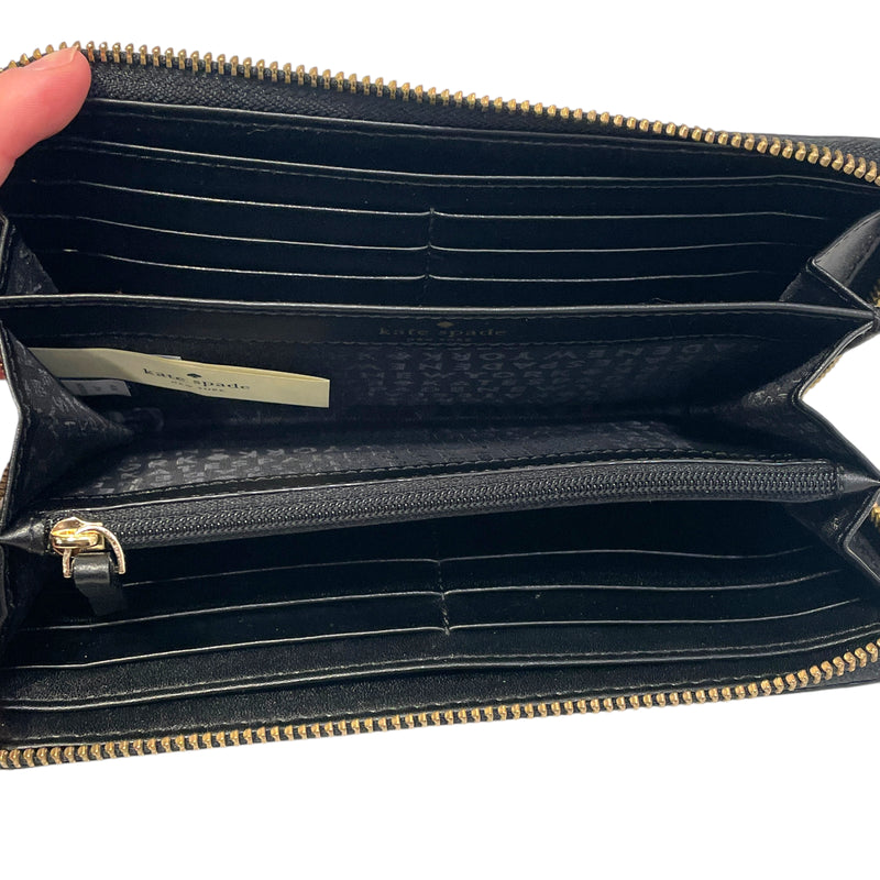 kate spade new york/Long Wallet/Leather/BLK/