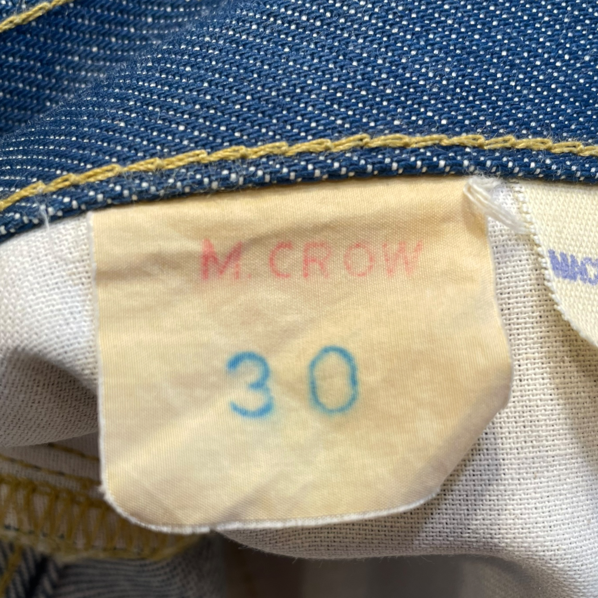 M CROW/Pants/30/Denim/BLU/DOUBLE RIGHT POCKET view 4