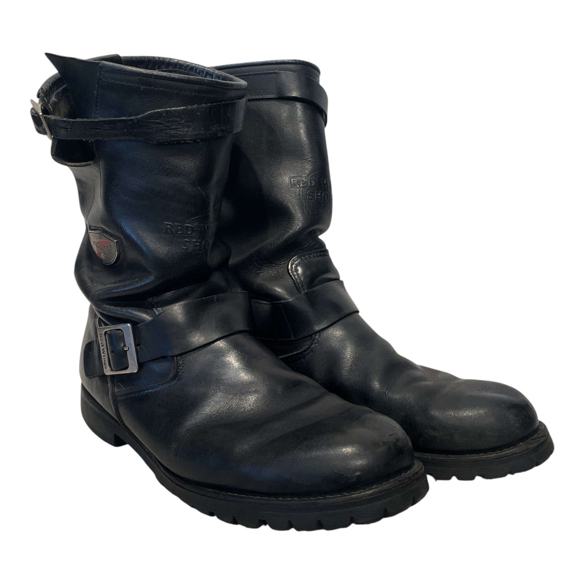 RED WING/Boots/US 13/Leather/BLK/ENGINEER 970 view 1