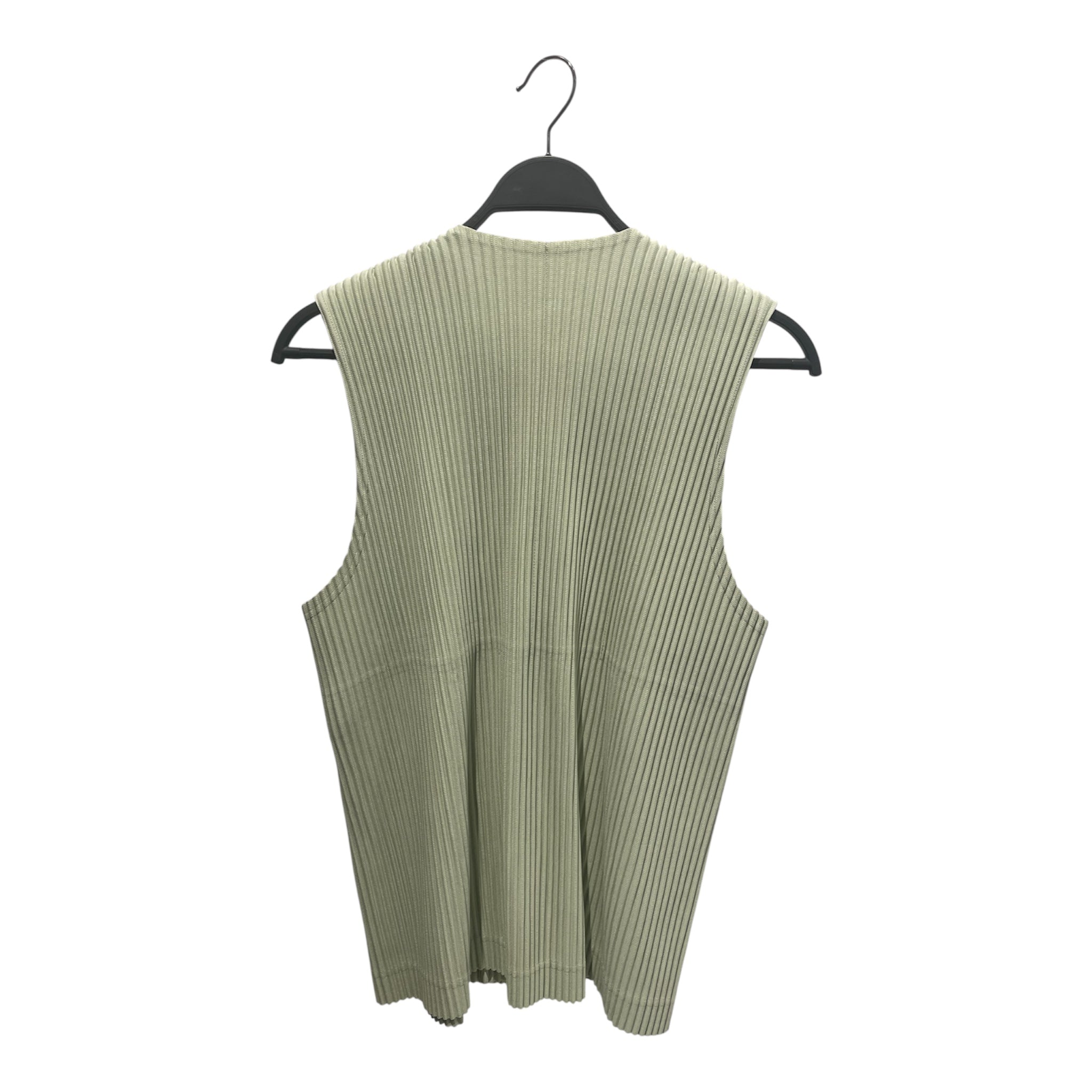 HOMME PLISSE ISSEY MIYAKE/Vest/3/Polyester/GRN/5 buttons / sage green view 2