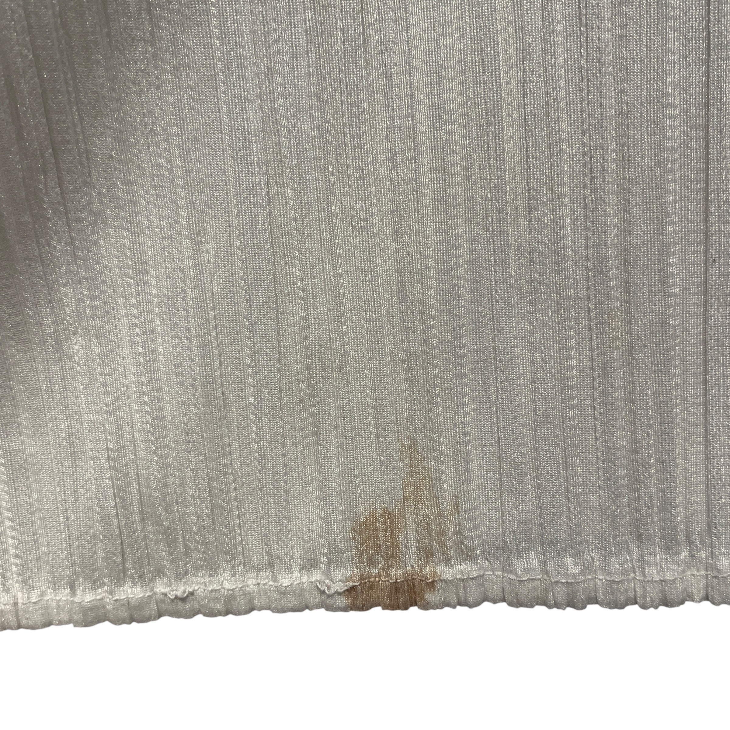 PLEATS PLEASE ISSEY MIYAKE/LS Blouse/FREE/Polyester/WHT/vertical lace number panel view 4