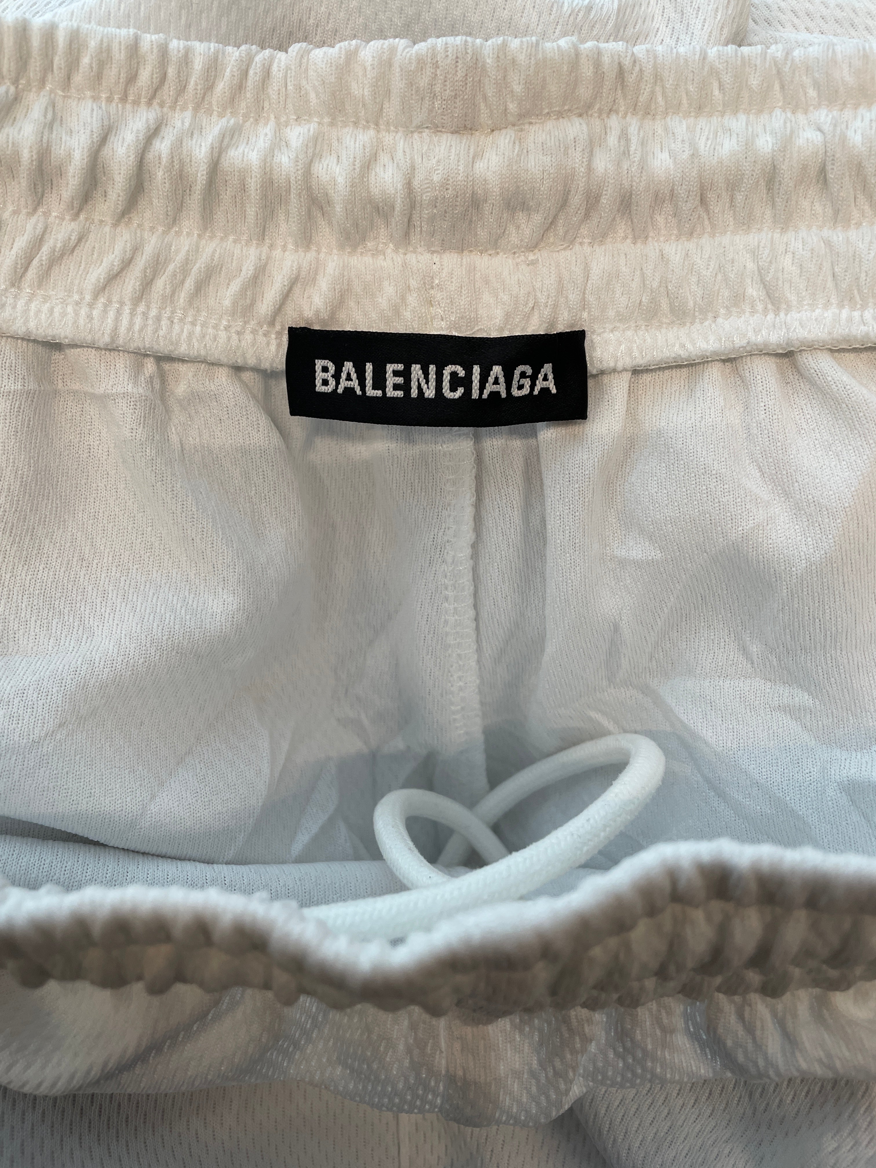 BALENCIAGA/Pants/M/Cotton/WHT/SWEATPANTS\SML LOGO PRINT view 4