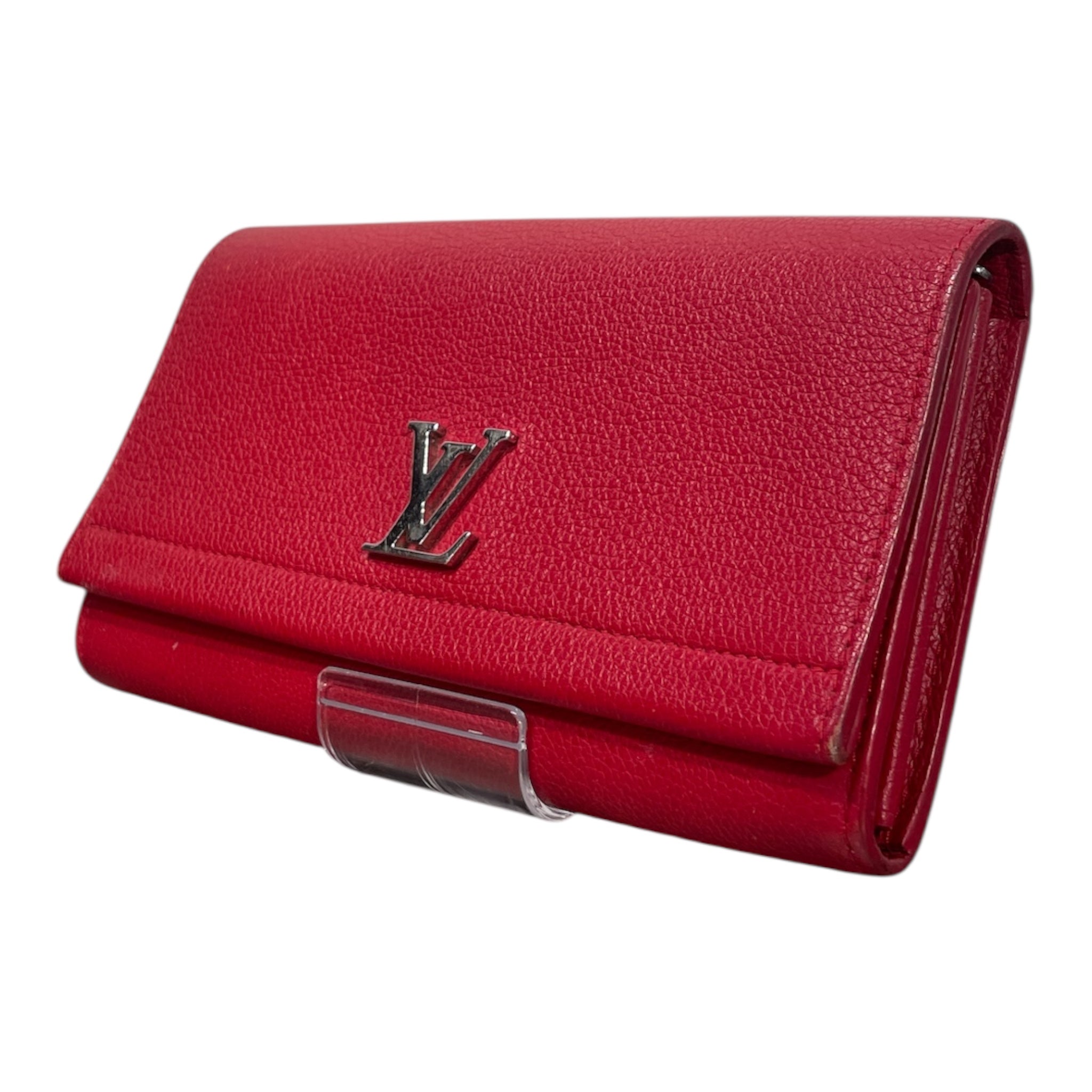 LOUIS VUITTON/Long Wallet/L/Leather/RED/LOCK ME II CALFSKIN view 1