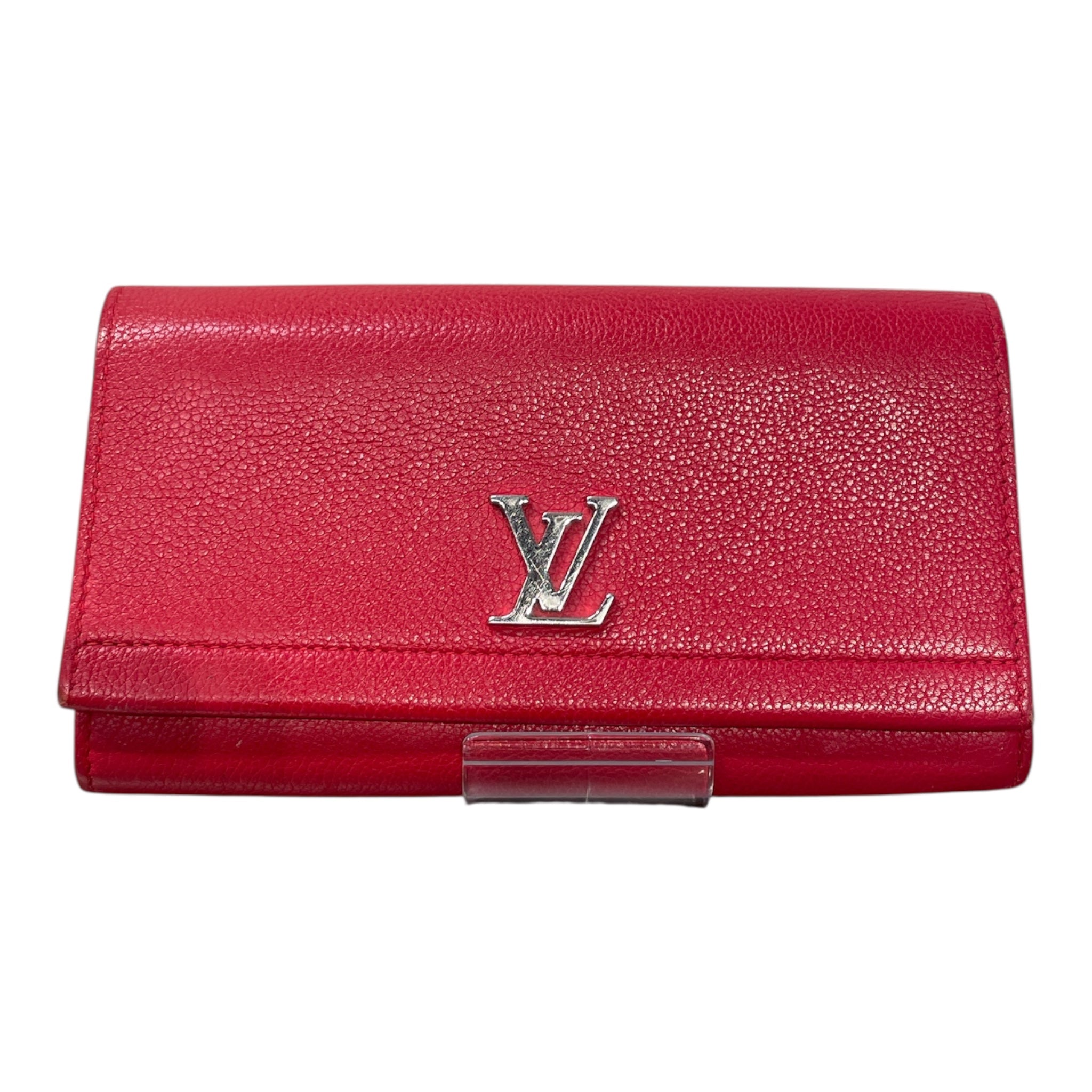 LOUIS VUITTON/Long Wallet/L/Leather/RED/LOCK ME II CALFSKIN view 2