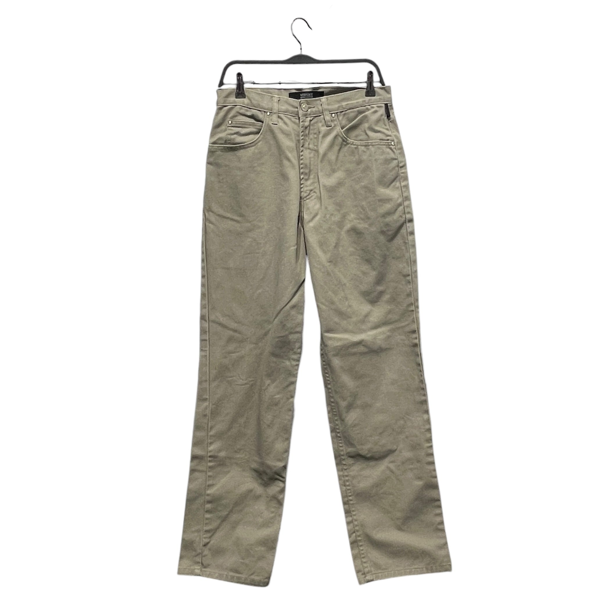 VERSACE JEANS COUTURE/Straight Pants/32/Cotton/GRY/Straight Legged Gray Jeans view 1