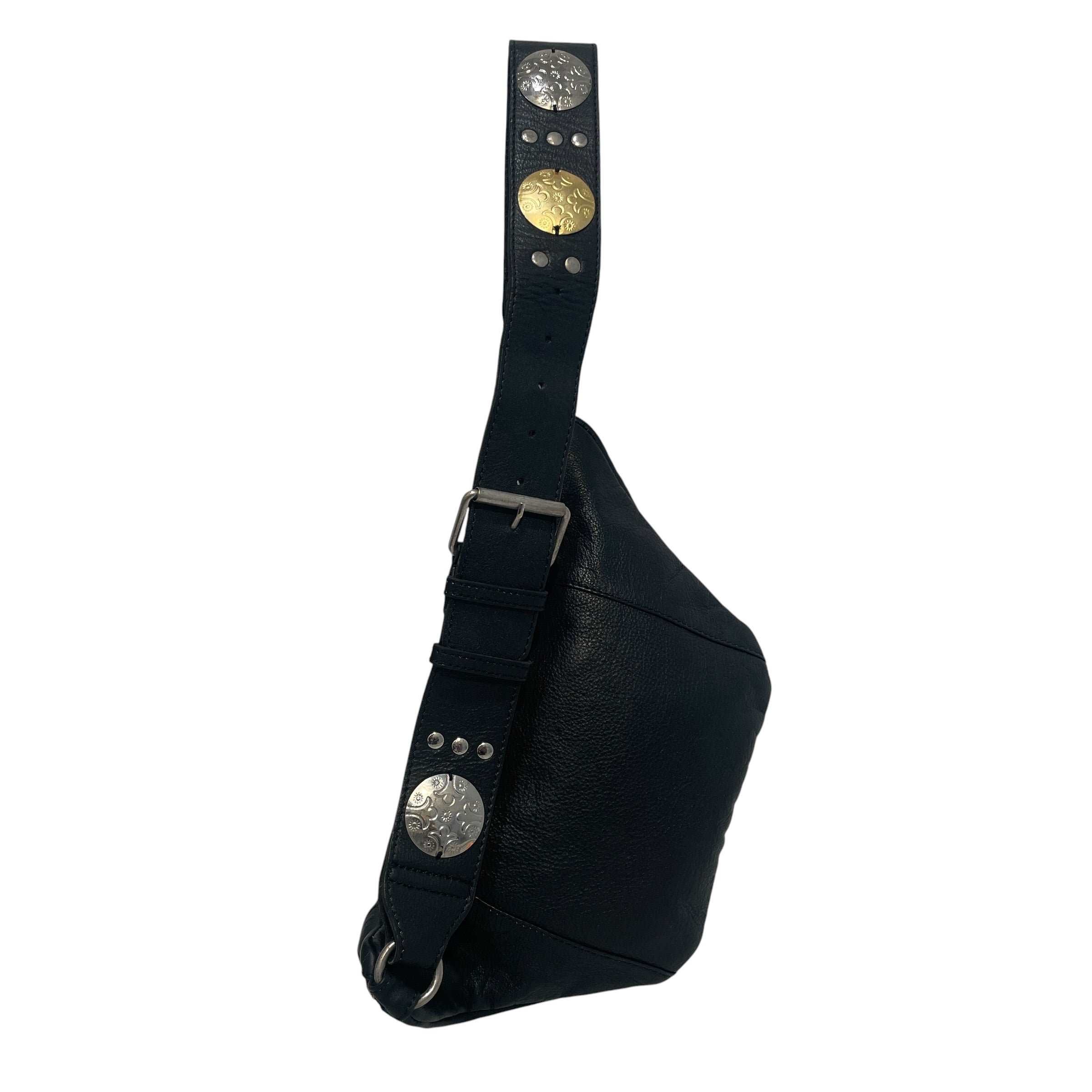 Free People/Fanny Pack/Leather/BLK/Badge Strap Fanny Pack view 2