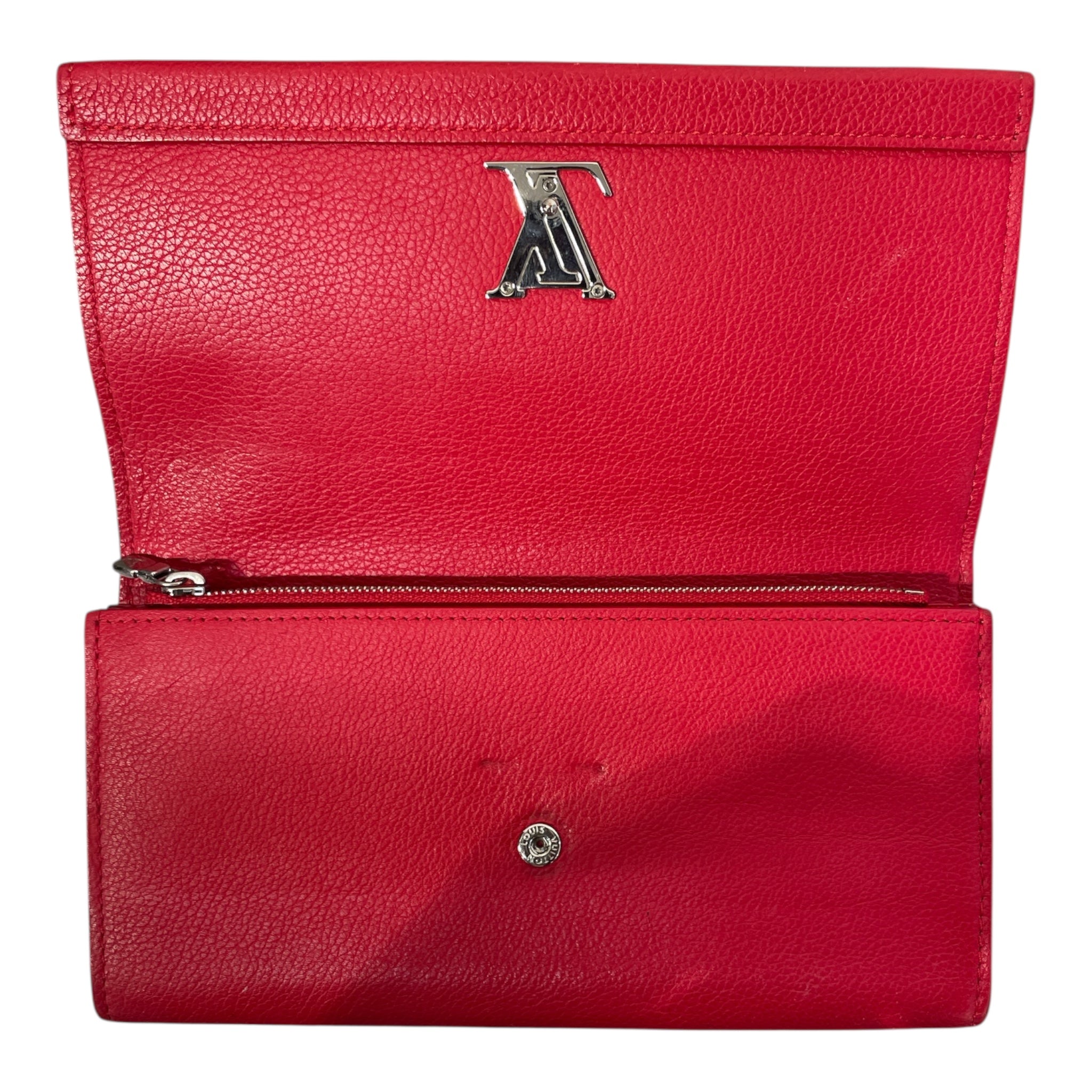 LOUIS VUITTON/Long Wallet/L/Leather/RED/LOCK ME II CALFSKIN view 4