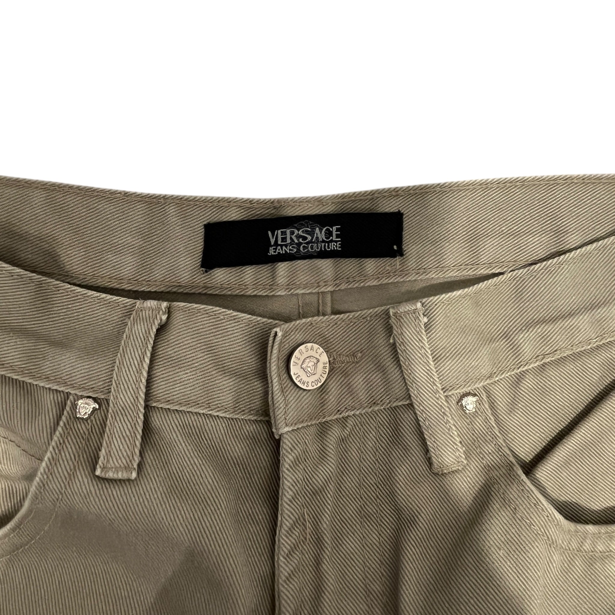 VERSACE JEANS COUTURE/Straight Pants/32/Cotton/GRY/Straight Legged Gray Jeans view 3