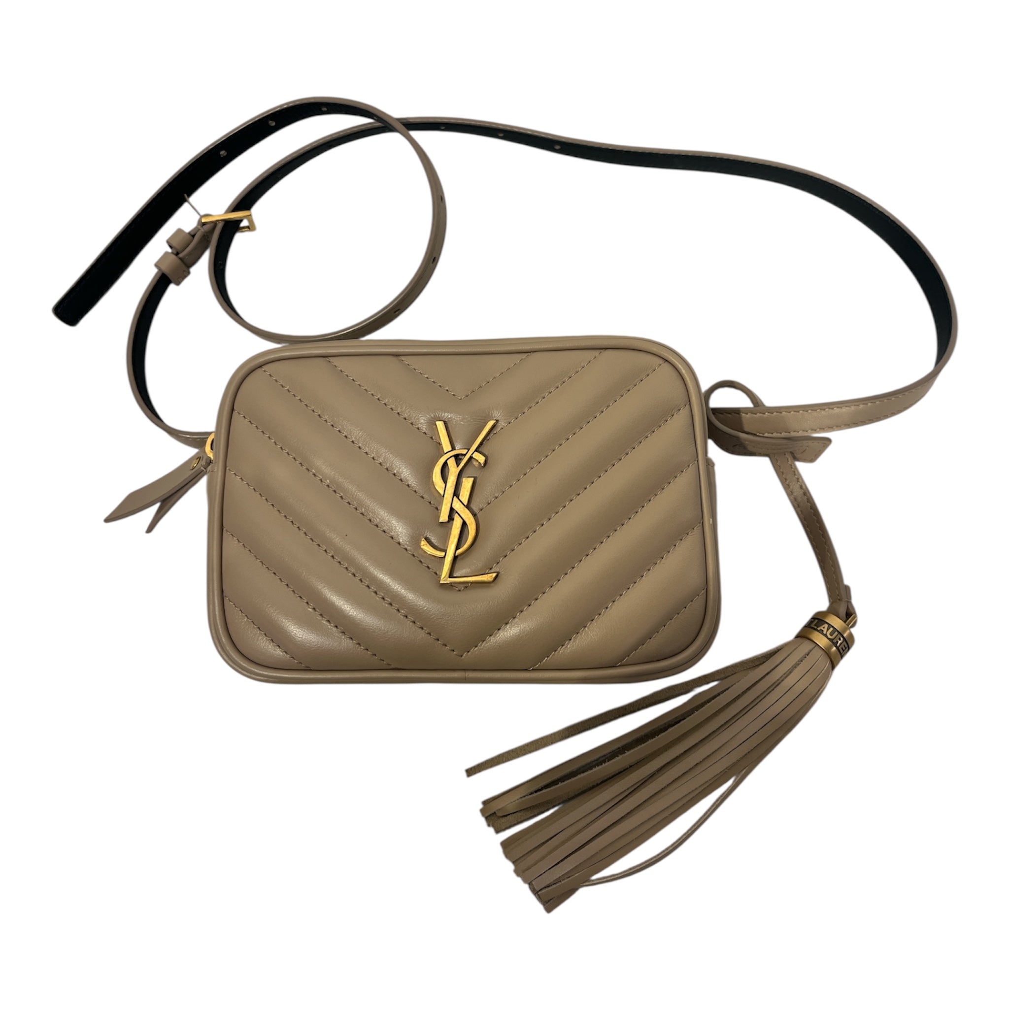 YVES SAINT LAURENT/Fanny Pack/Leather/BEG/LOU CAMERA BAG view 1