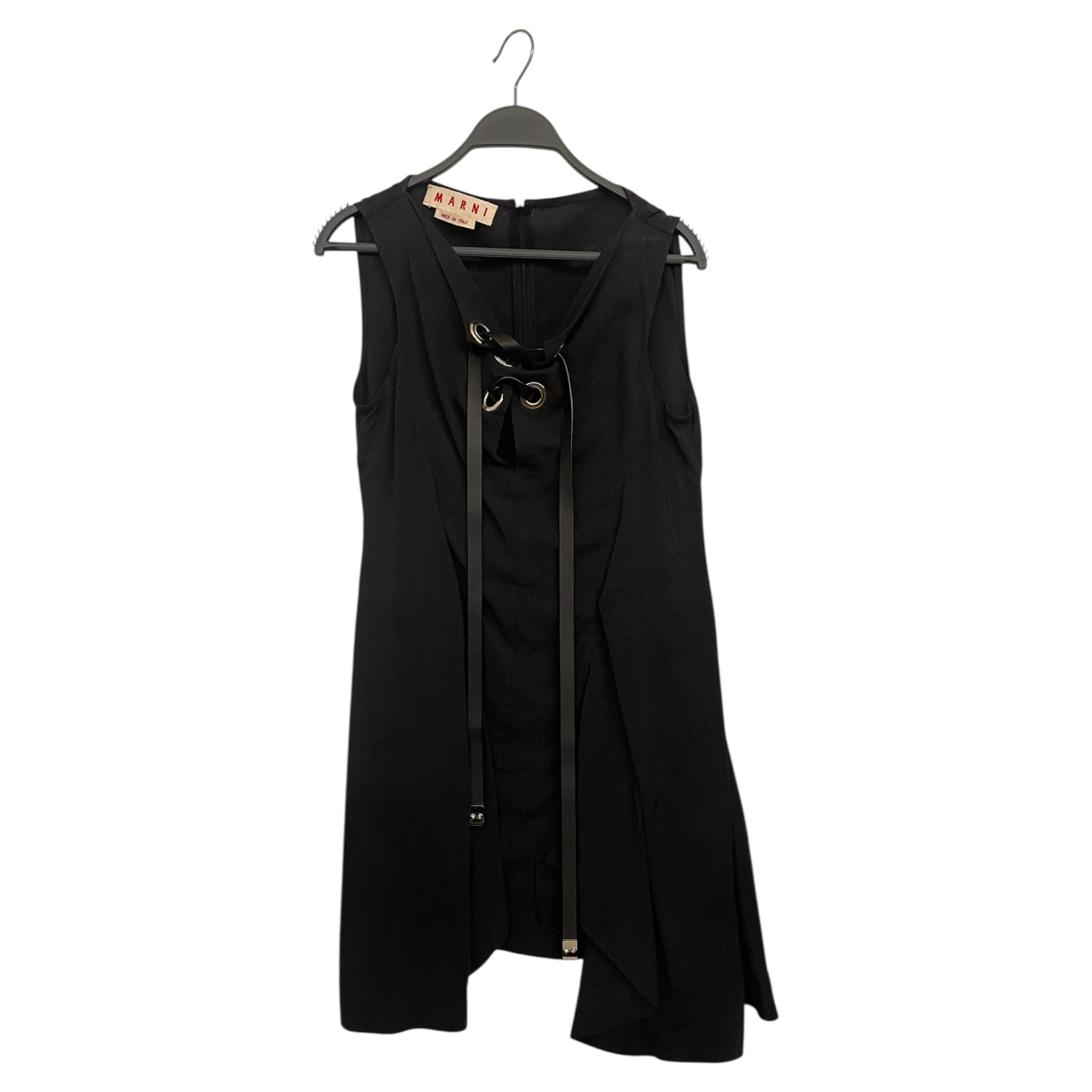 MARNI/SL Dress/38/Cotton/BLK/ view 1
