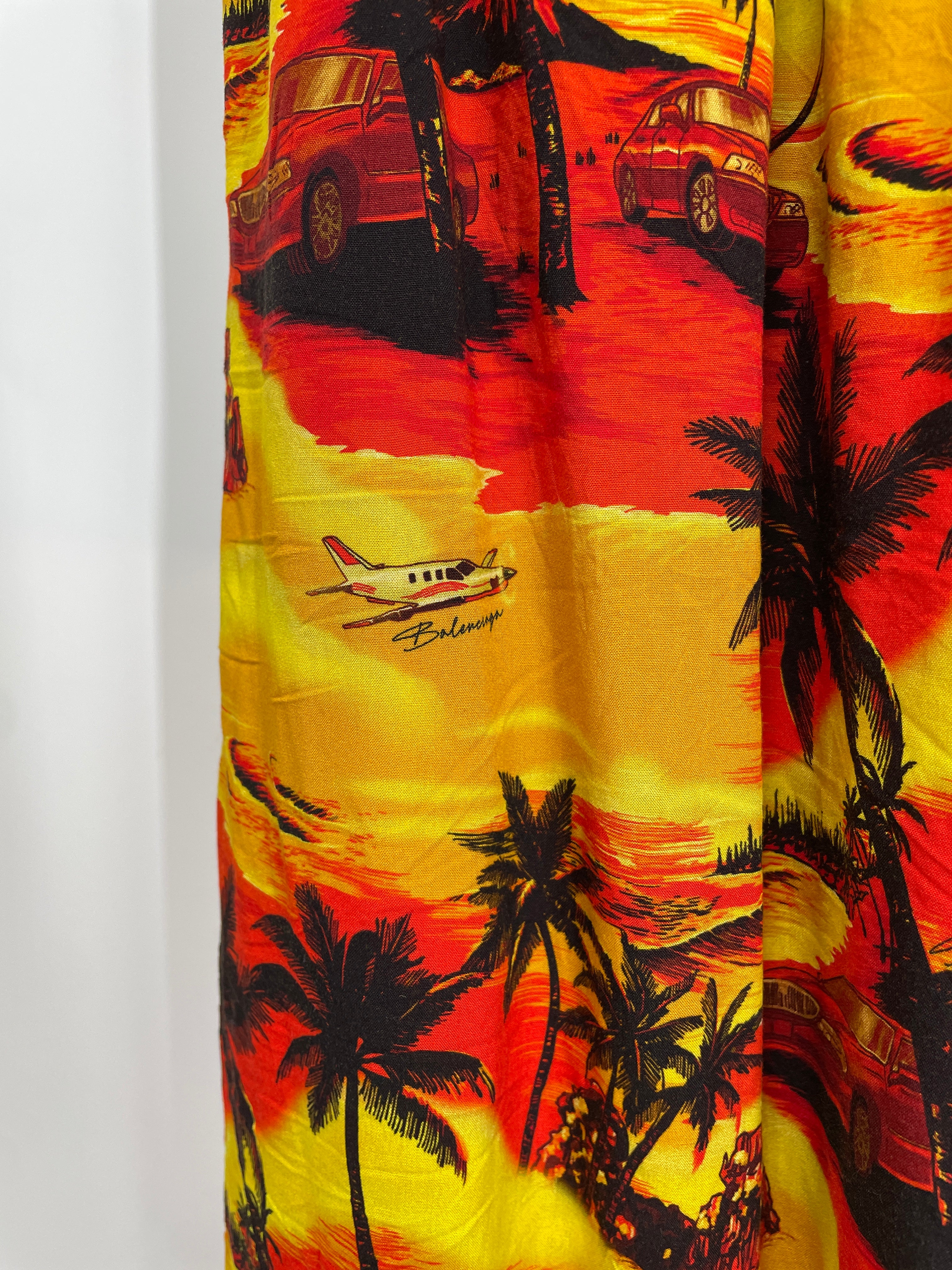 BALENCIAGA/Pants/36/Cotton/ORN/All Over Print/BALENCIAGA HAWAIIAN PRINT PANT view 2