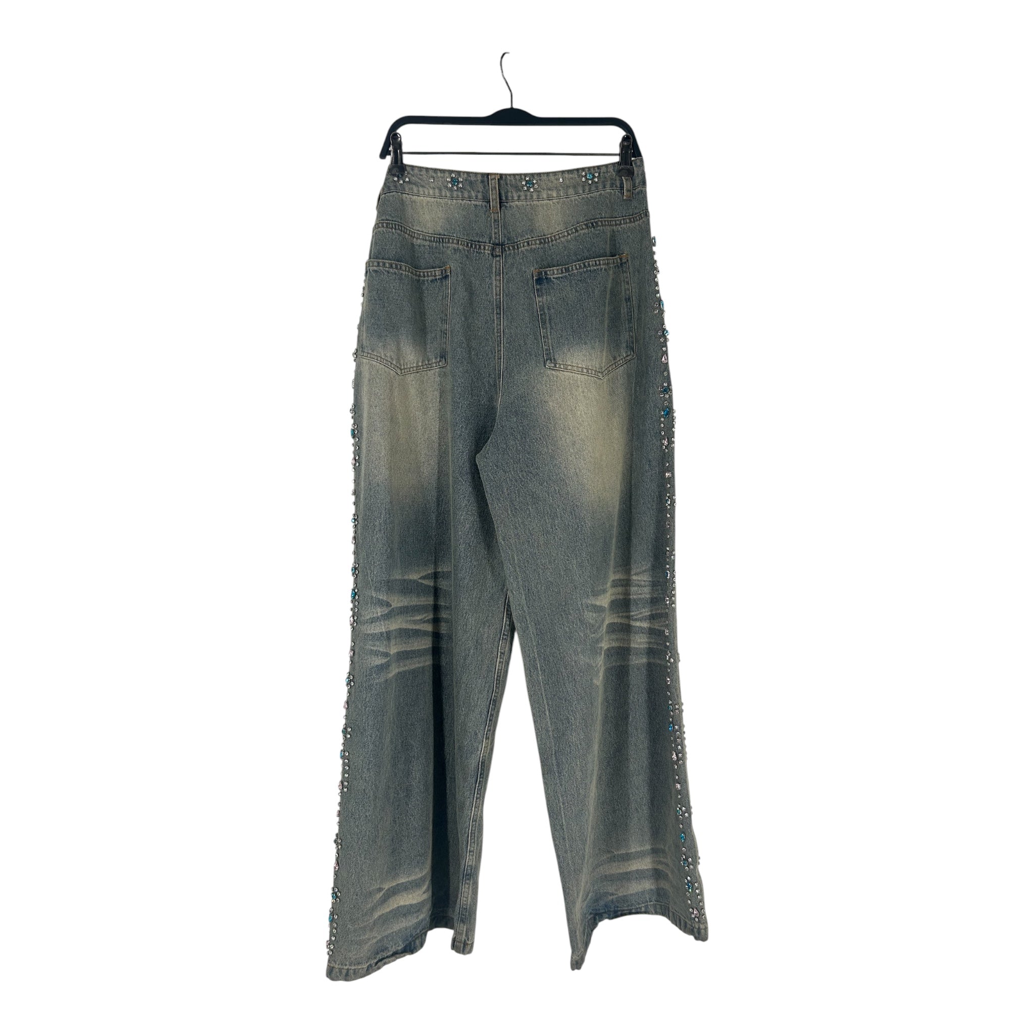 Vale/Pants/30/Denim/BLU/All Over Print/BLU/PNK "CANDY" RHINESTONE view 2
