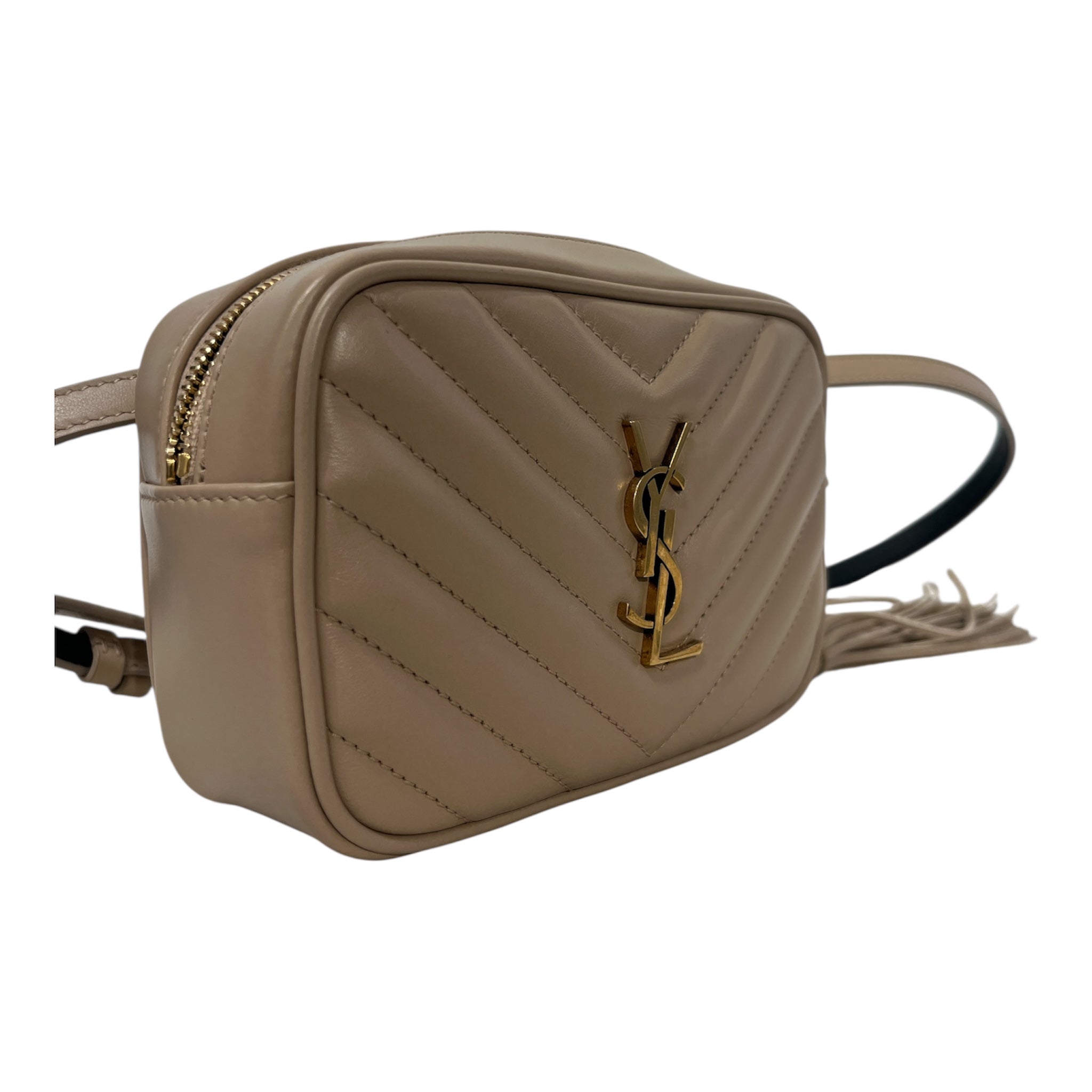 YVES SAINT LAURENT/Fanny Pack/Leather/BEG/LOU CAMERA BAG view 6