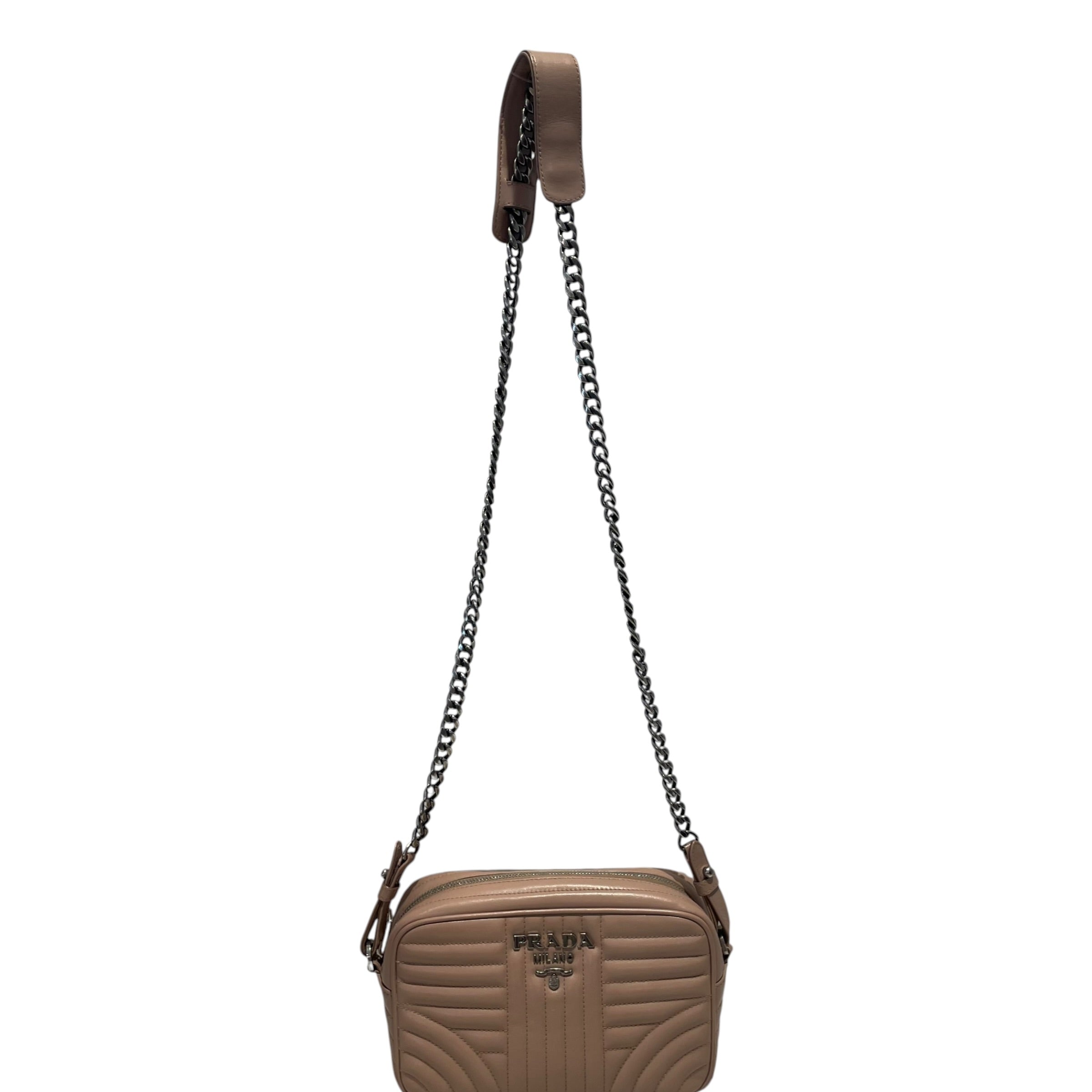 PRADA/Cross Body Bag/Leather/PNK/Prada Soft Impunture Diagramme view 1
