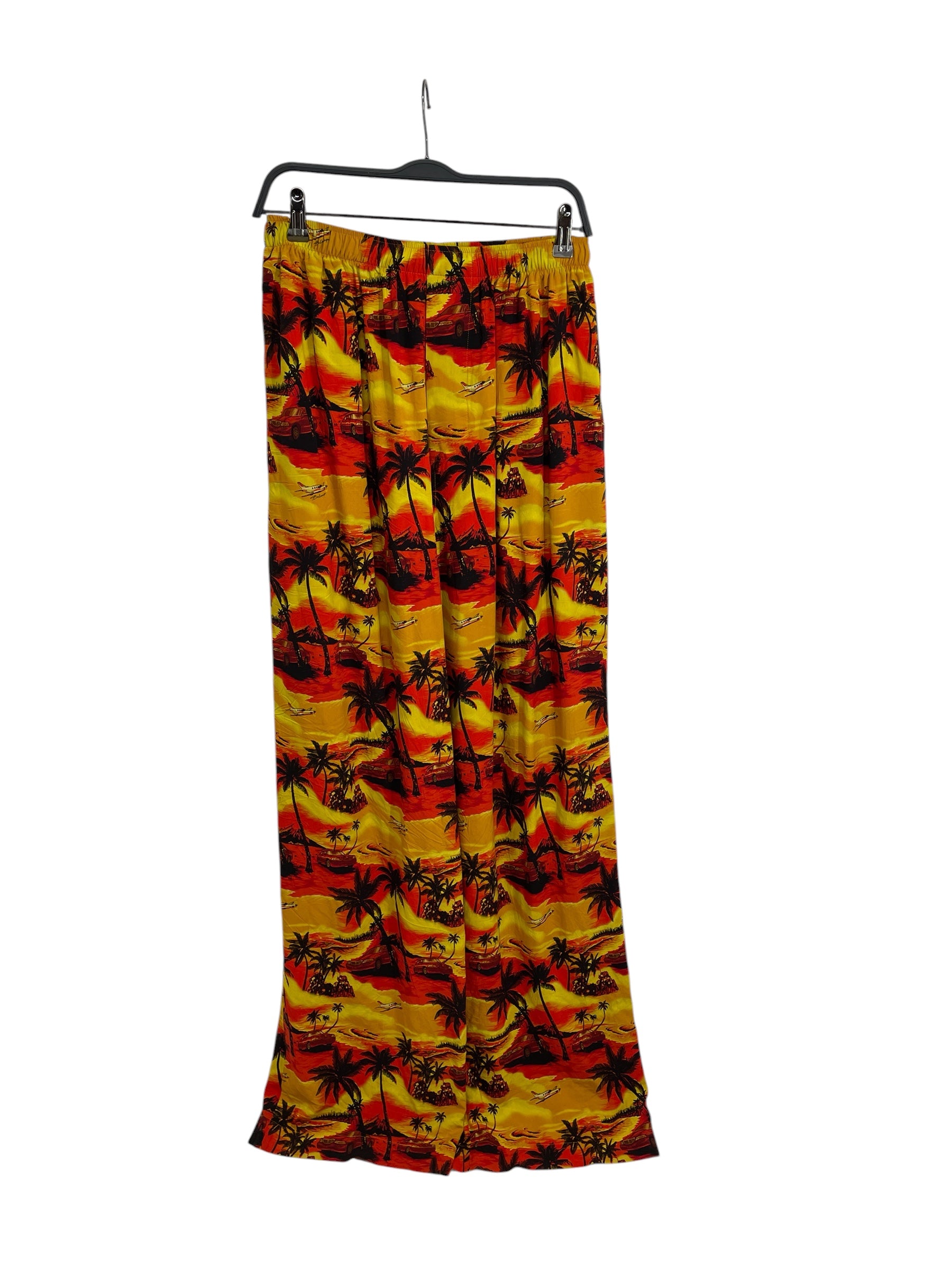 BALENCIAGA/Pants/36/Cotton/ORN/All Over Print/BALENCIAGA HAWAIIAN PRINT PANT view 1