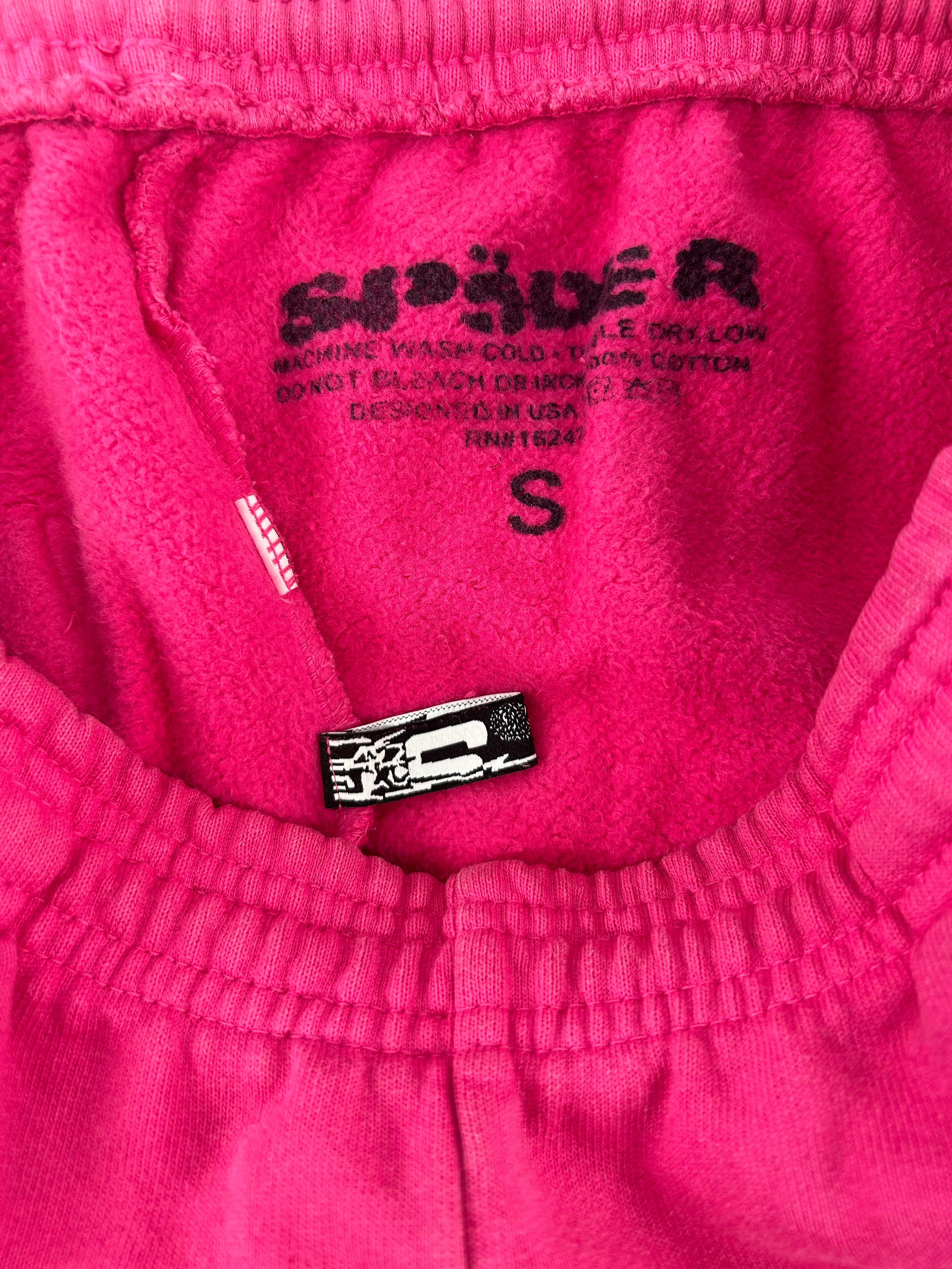 Sp5der/Straight Pants/S/Cotton/PNK/PINK! HERES THE SLIME view 3