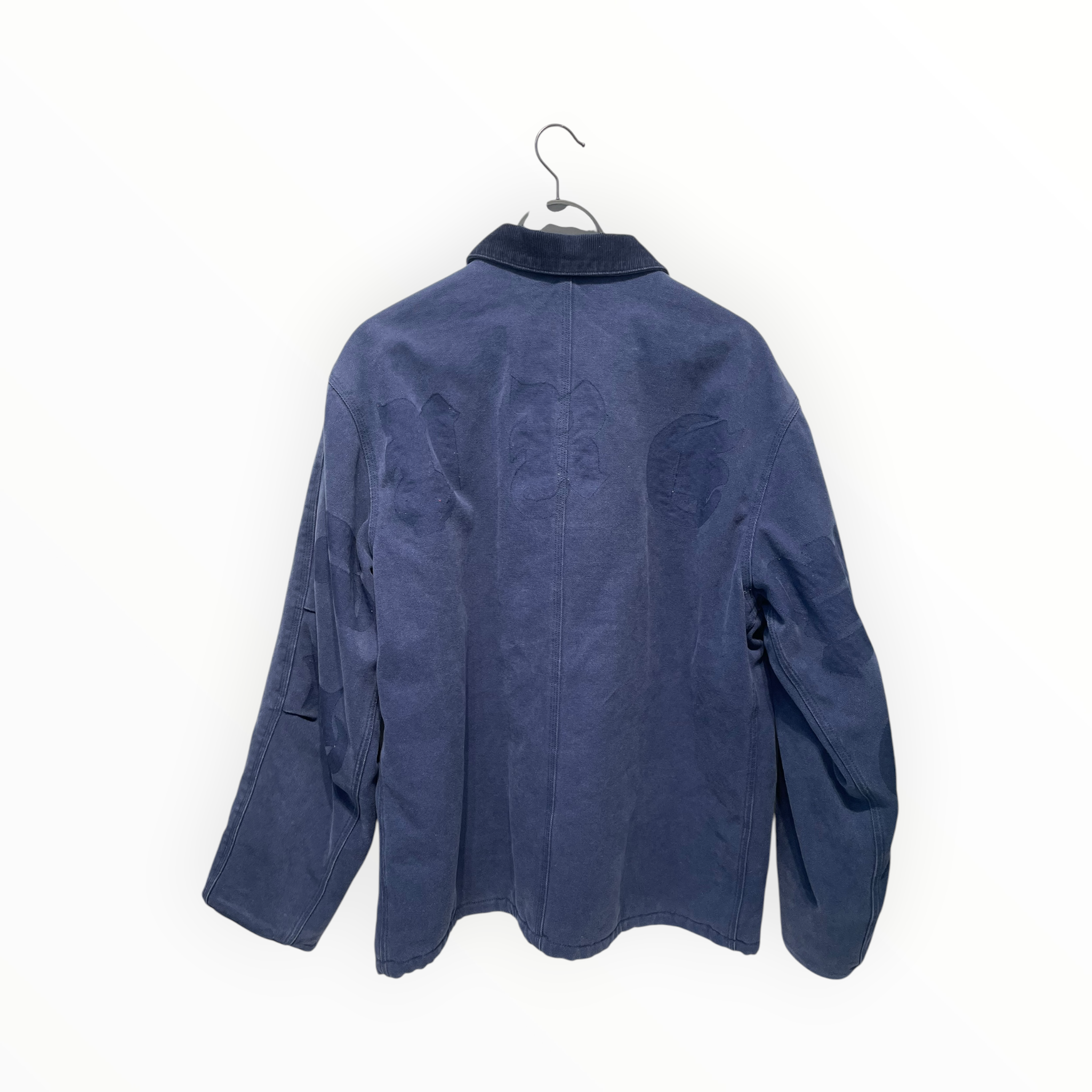 Supreme/Jacket/L/Cotton/NVY/supreme back graphic view 1