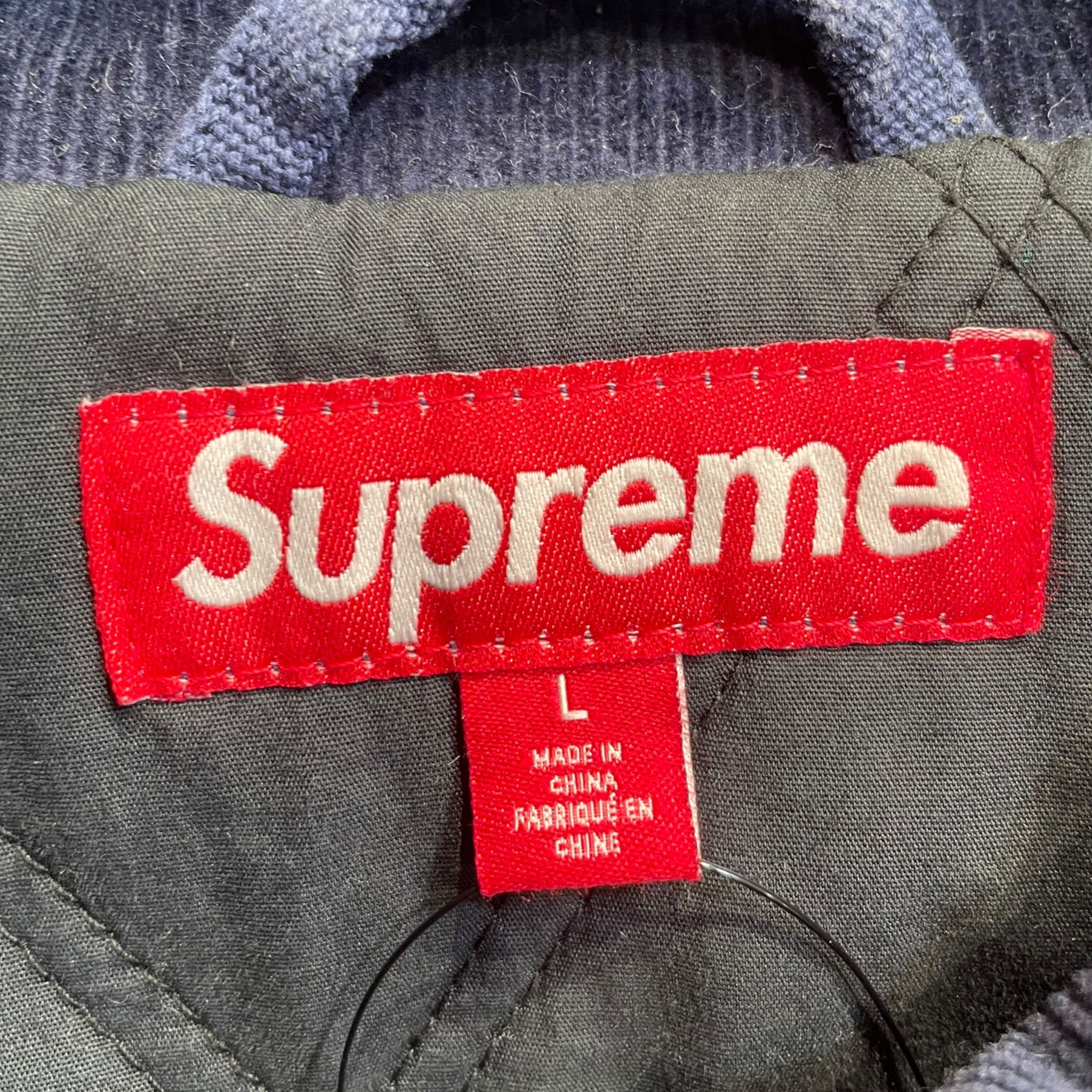 Supreme/Jacket/L/Cotton/NVY/supreme back graphic view 3