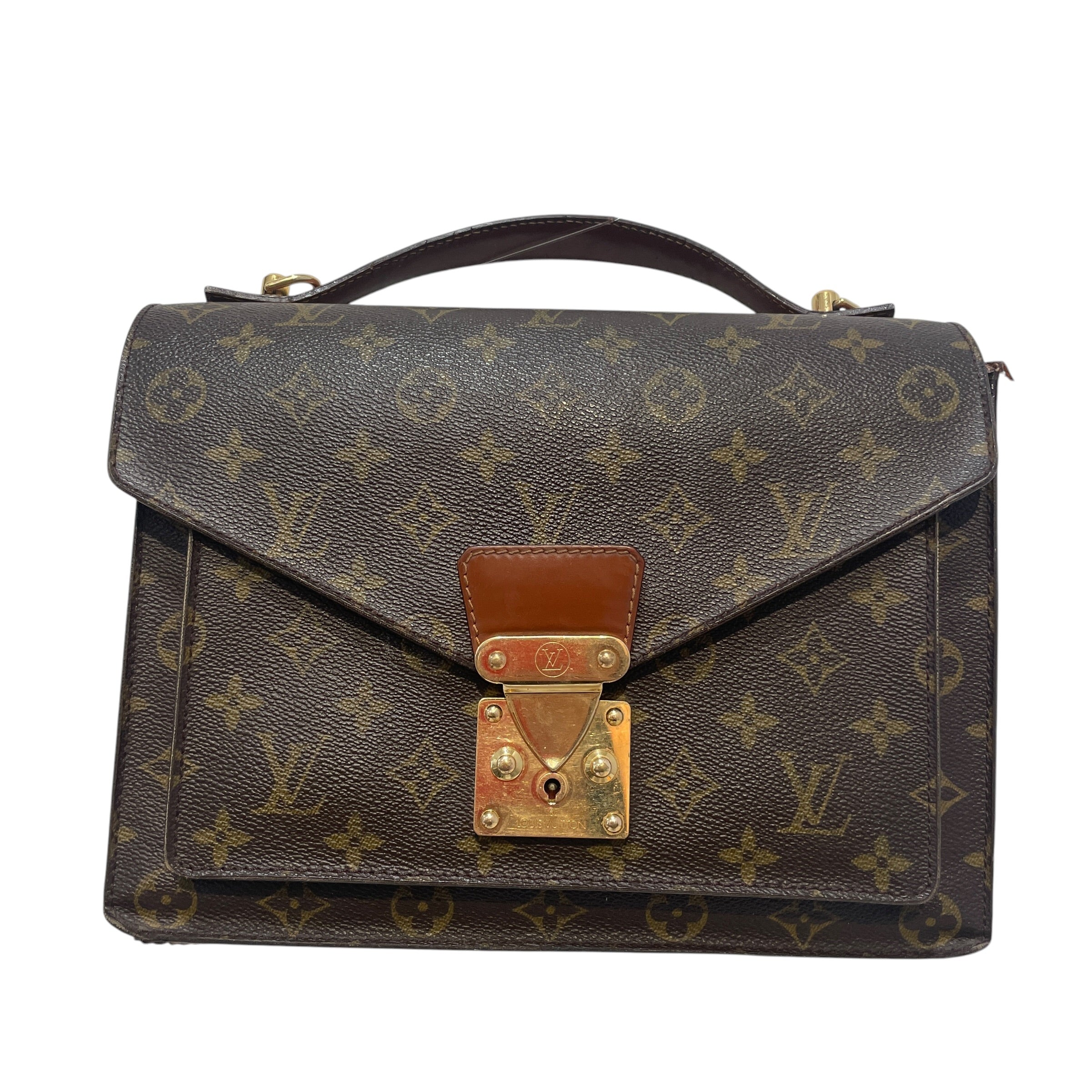 LOUIS VUITTON/Hand Bag/Monogram/Leather/BRW/Monceau Mono 28 Bag SR0051 view 1