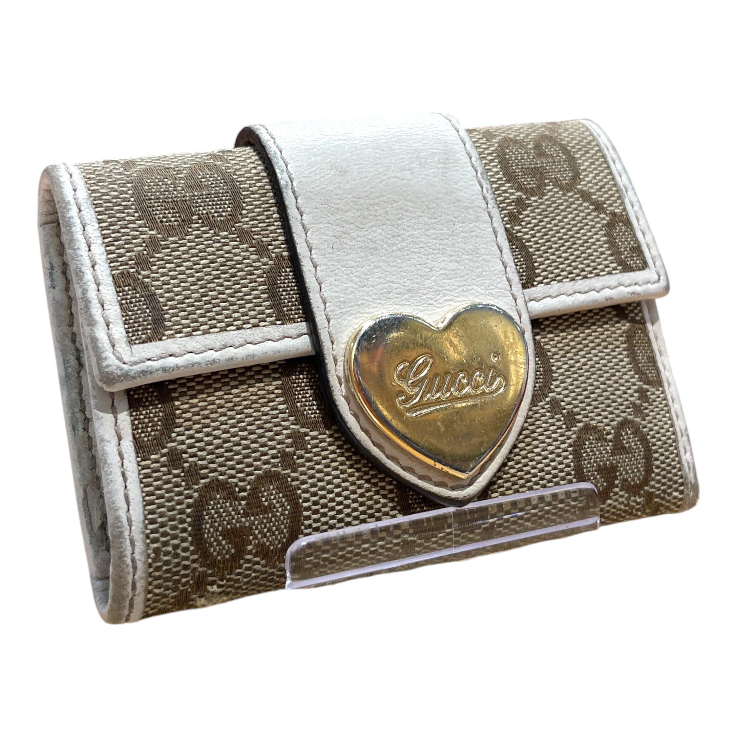 GUCCI/Key Case/Monogram/Leather/BRW/GG Marmont view 1