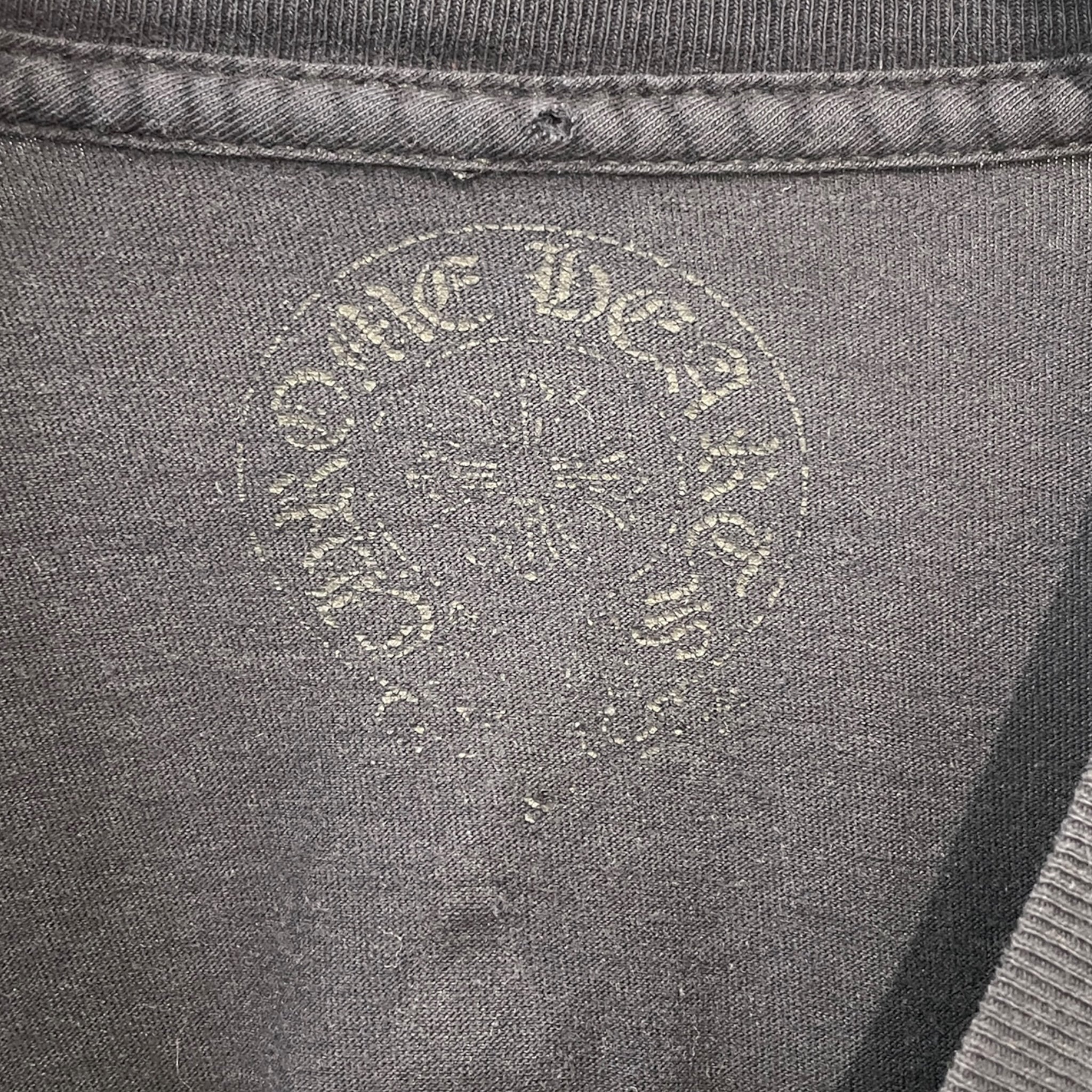CHROME HEARTS/LS T-Shirt/S/Cotton/BLK/STAR ON BACK AND CHEST POCKET view 3