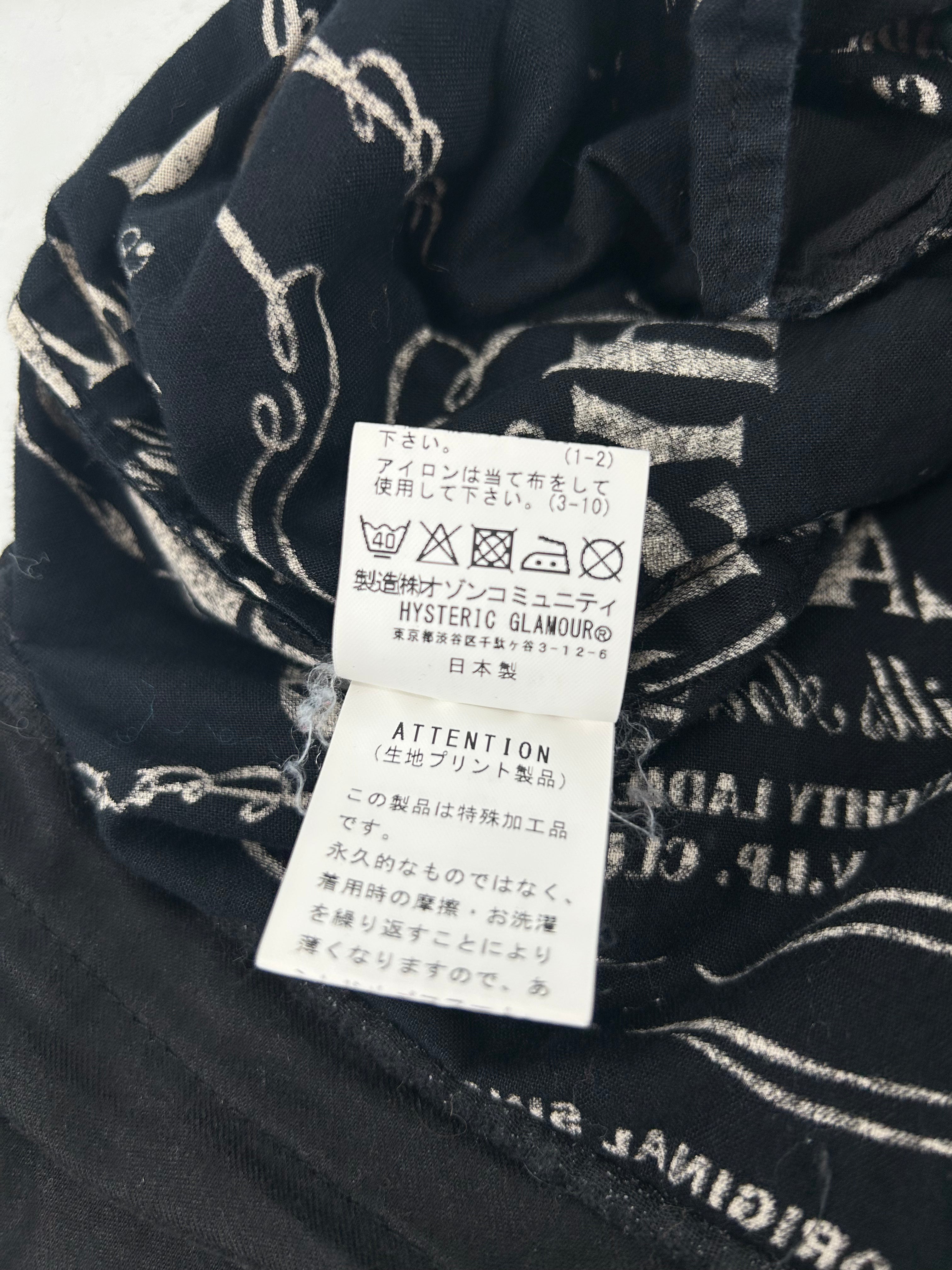 HYSTERIC GLAMOUR/Straight Pants/L/Cotton/BLK/All Over Print/HYSTERIC GLAMOUR ALLOVER PRINT view 3