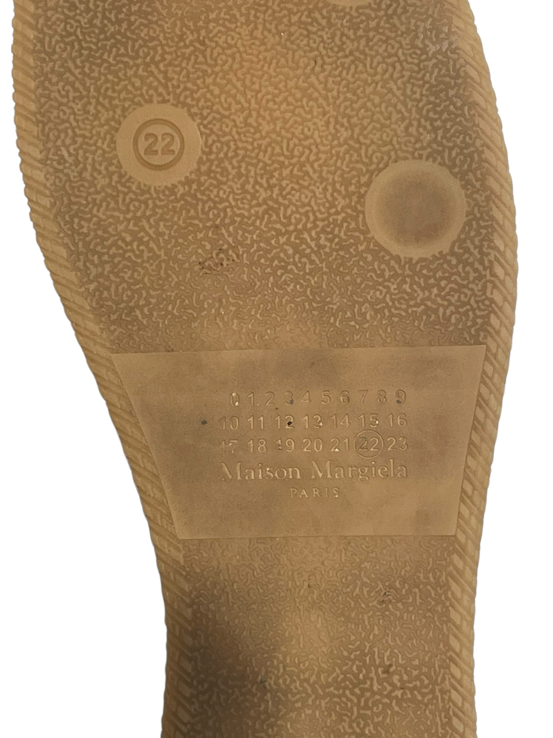 Maison Margiela/Low-Sneakers/EU 45/Leather/WHT/1 stitch heel/khk bottom/22 ci view 9