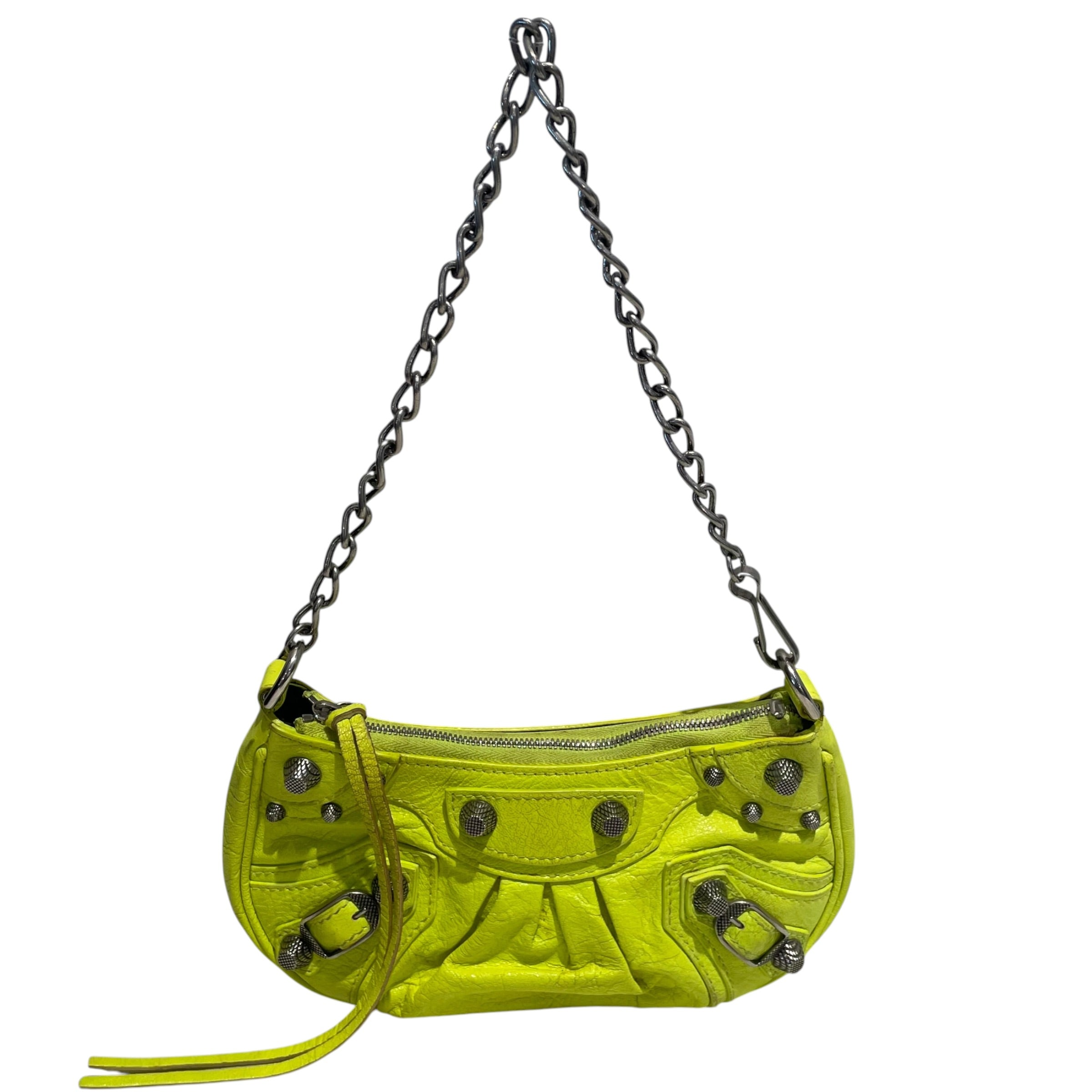 BALENCIAGA/Hand Bag/Leather/YEL/Balenciaga Mini Le Cagole view 1