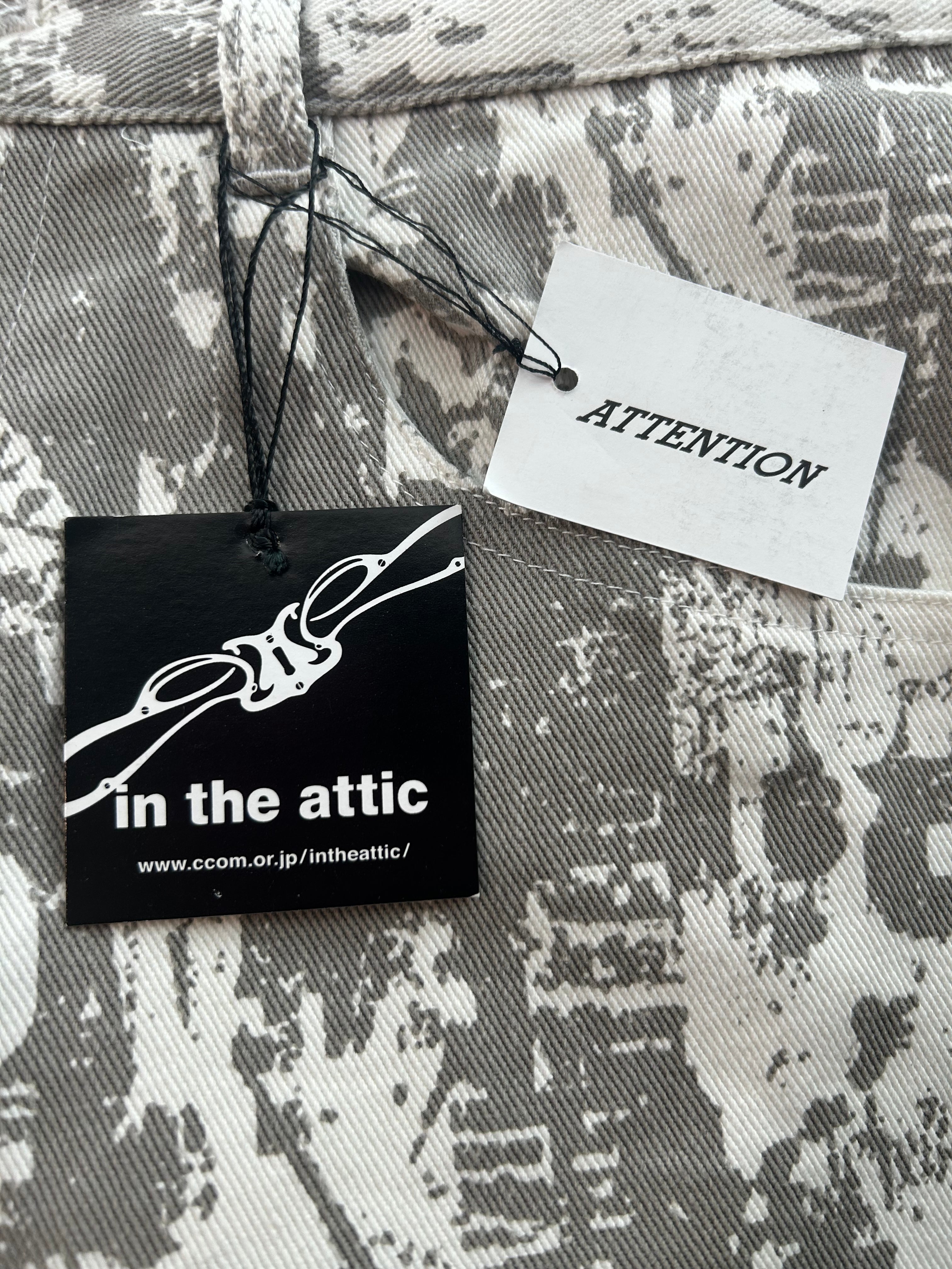 in the attic/Straight Pants/S/Denim/WHT/All Over Print/BNWT GRAPH PRINT view 3