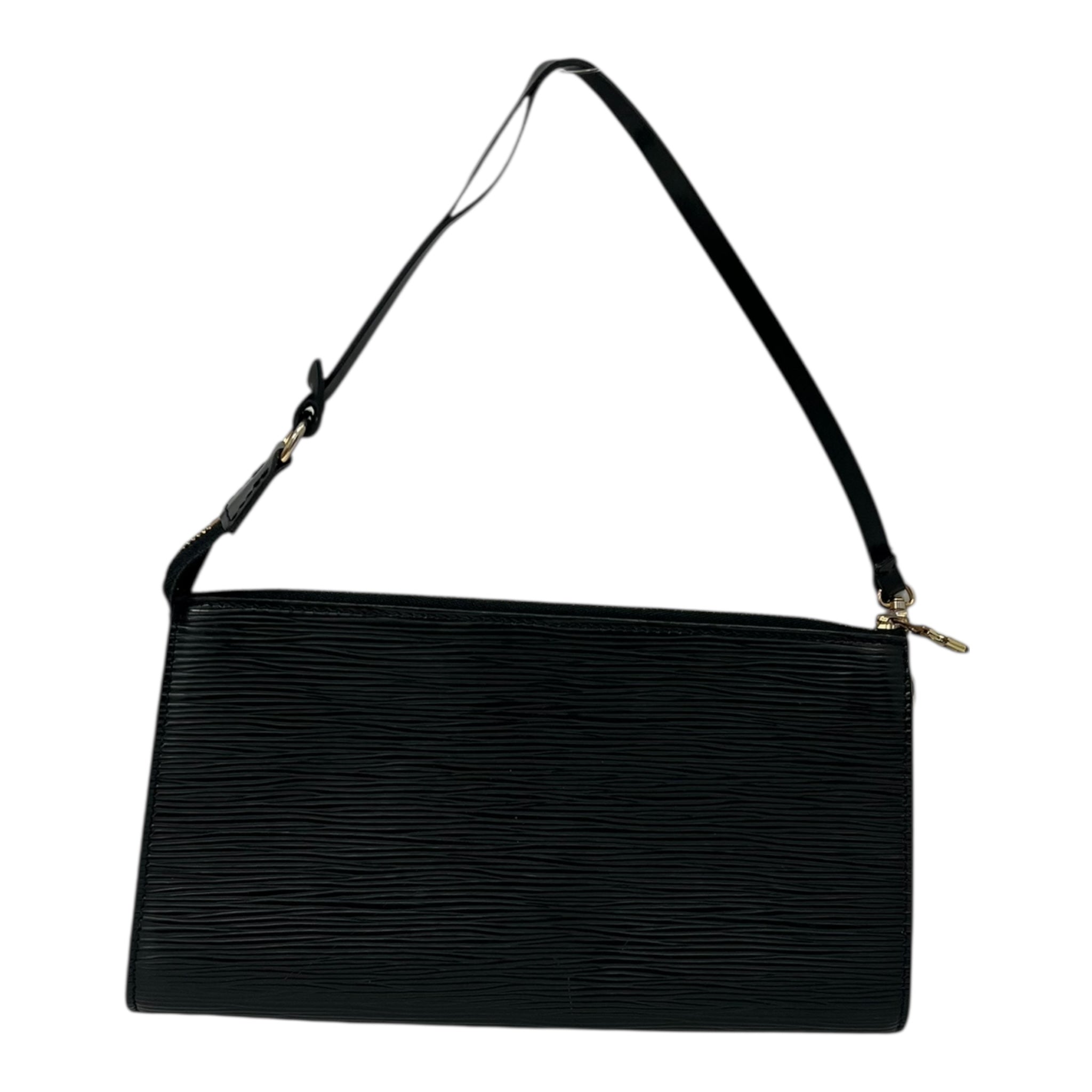 LOUIS VUITTON/Clutch Bag/Leather/BLK/EPI LEATHER POUCHETTE view 1