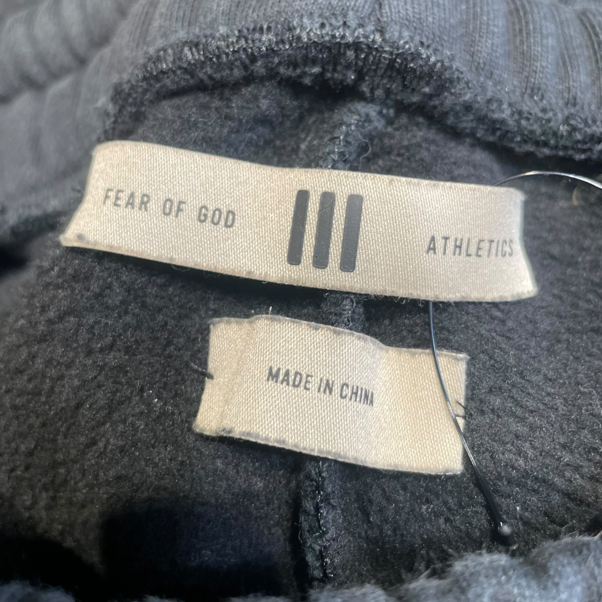 adidas/FEAR OF GOD/Pants/S/Cotton/BLK/JOGGER STYLE SWEATPANTS view 3
