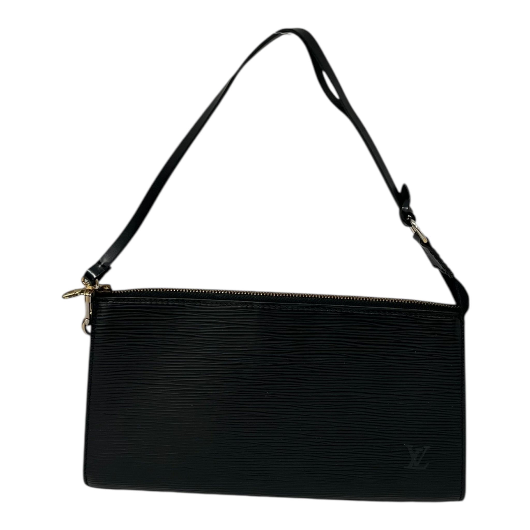 LOUIS VUITTON/Clutch Bag/Leather/BLK/EPI LEATHER POUCHETTE view 2