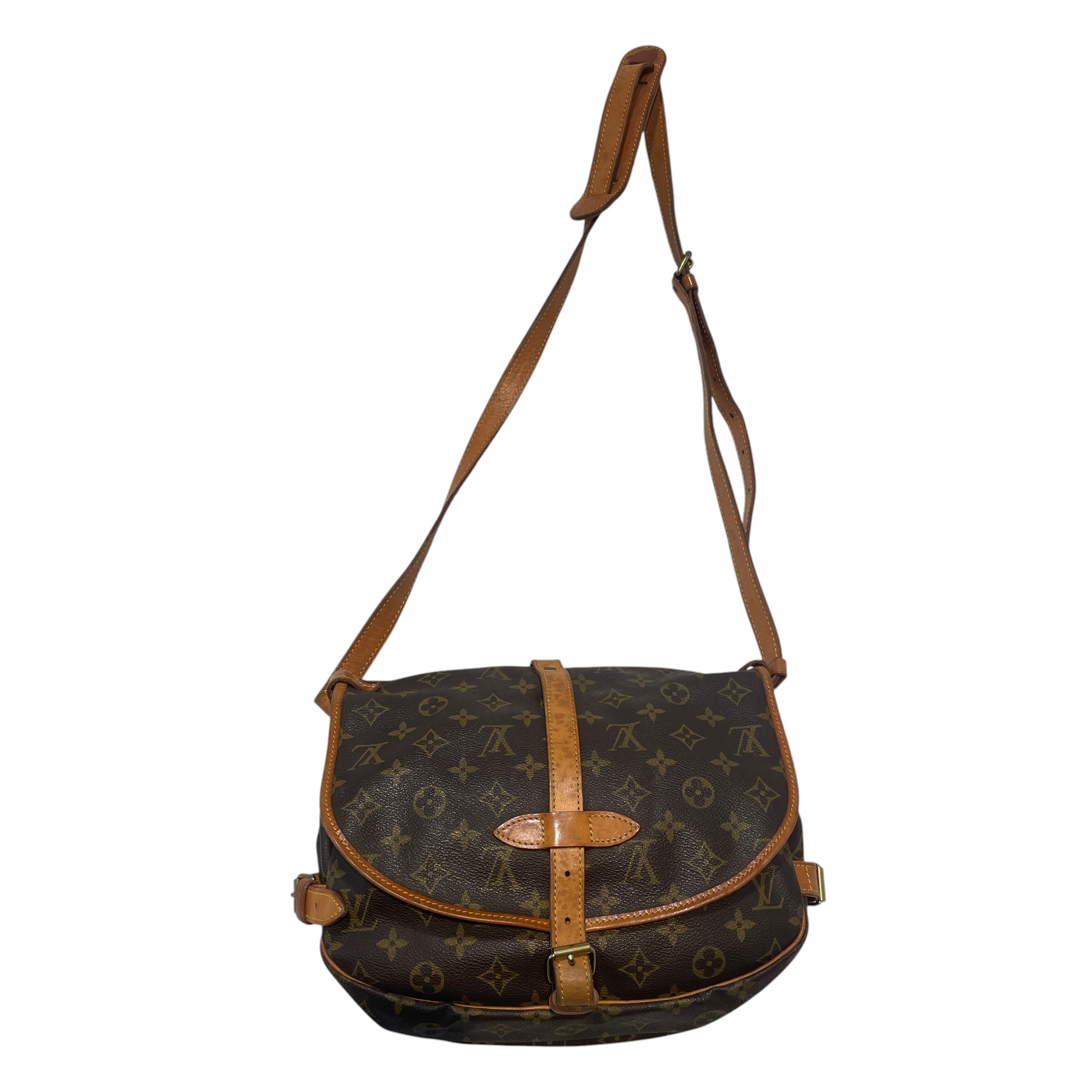 LOUIS VUITTON/Cross Body Bag/Monogram/Leather/BRW/Monogram Saumur 30 view 2
