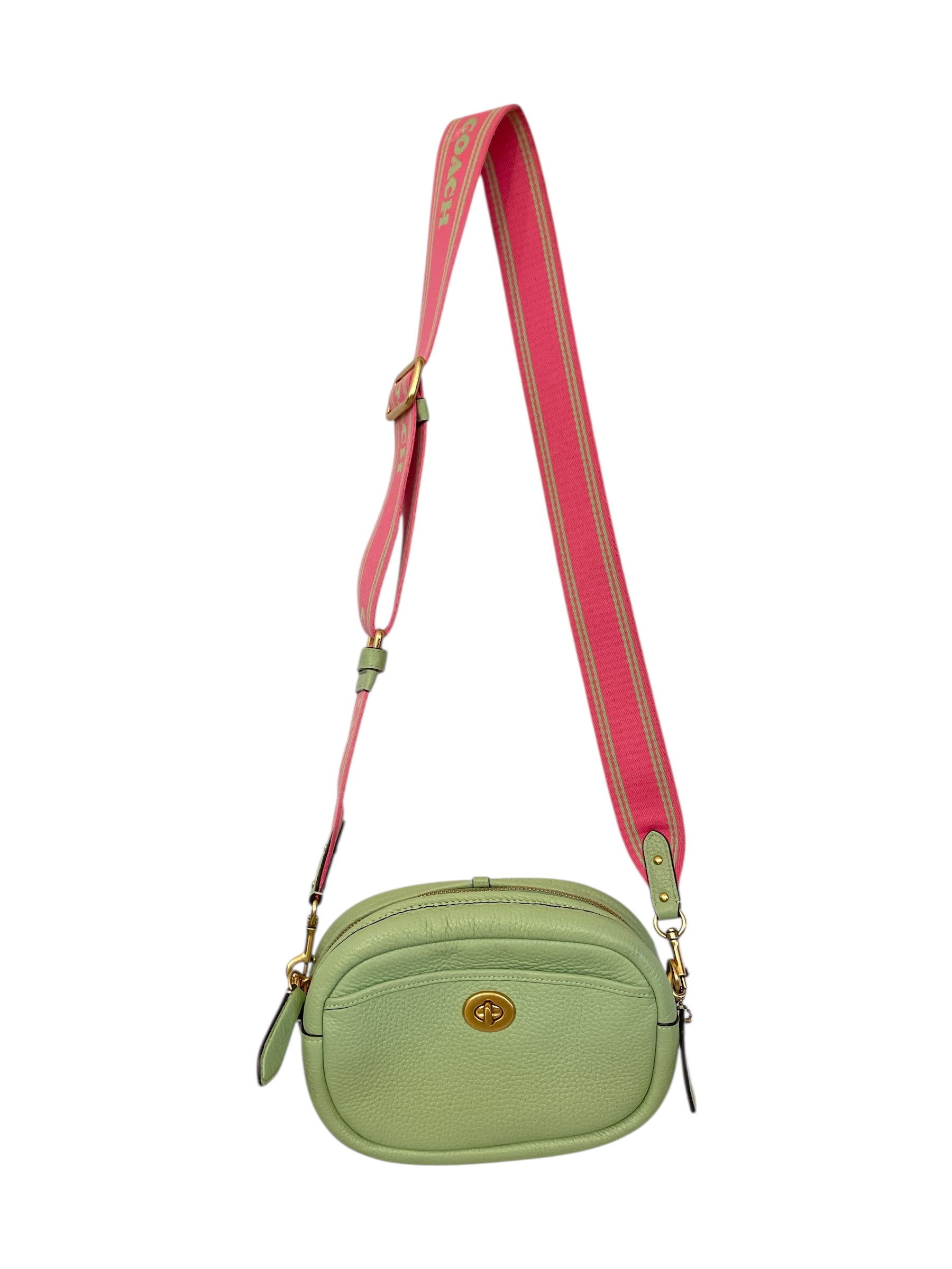 COACH/Cross Body Bag/Leather/GRN/Pistachio Camera Bag view 1