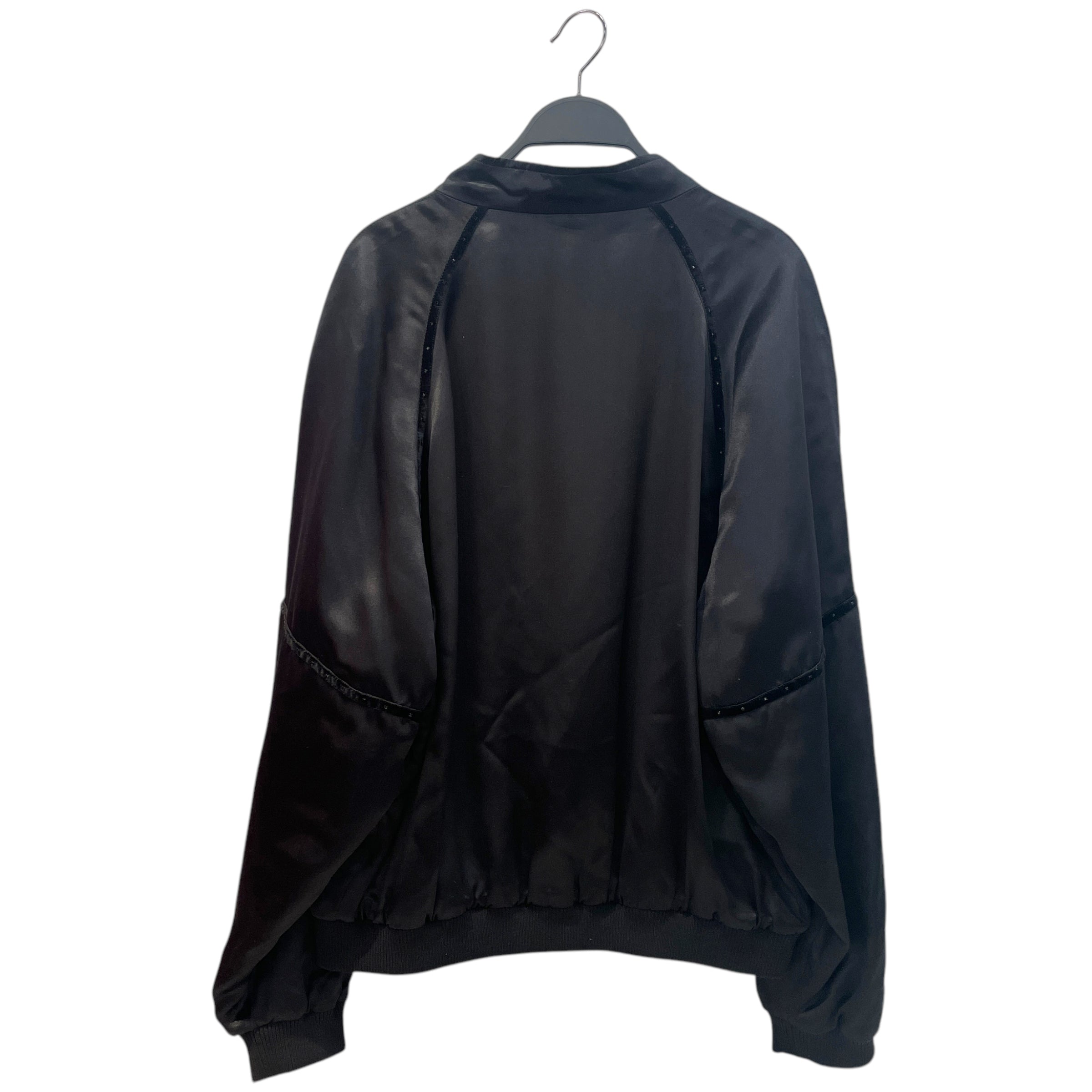 SAINT LAURENT/Souvenir Jkt/52/Silk/BLK/Embellished Teddy view 2
