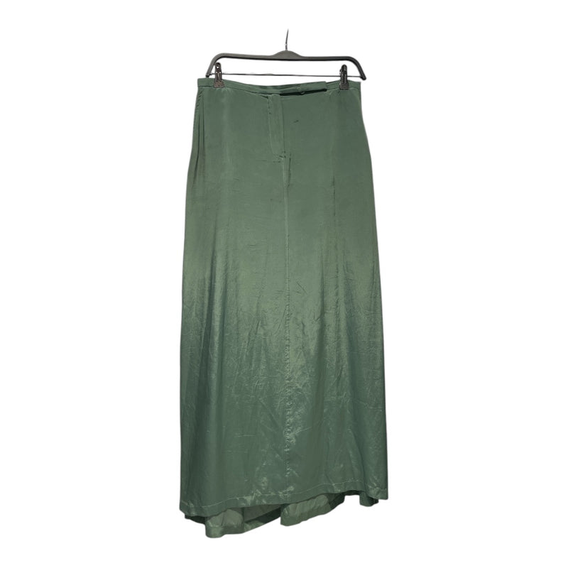 JIL SANDER/Long Skirt/40/Silk/GRN/
