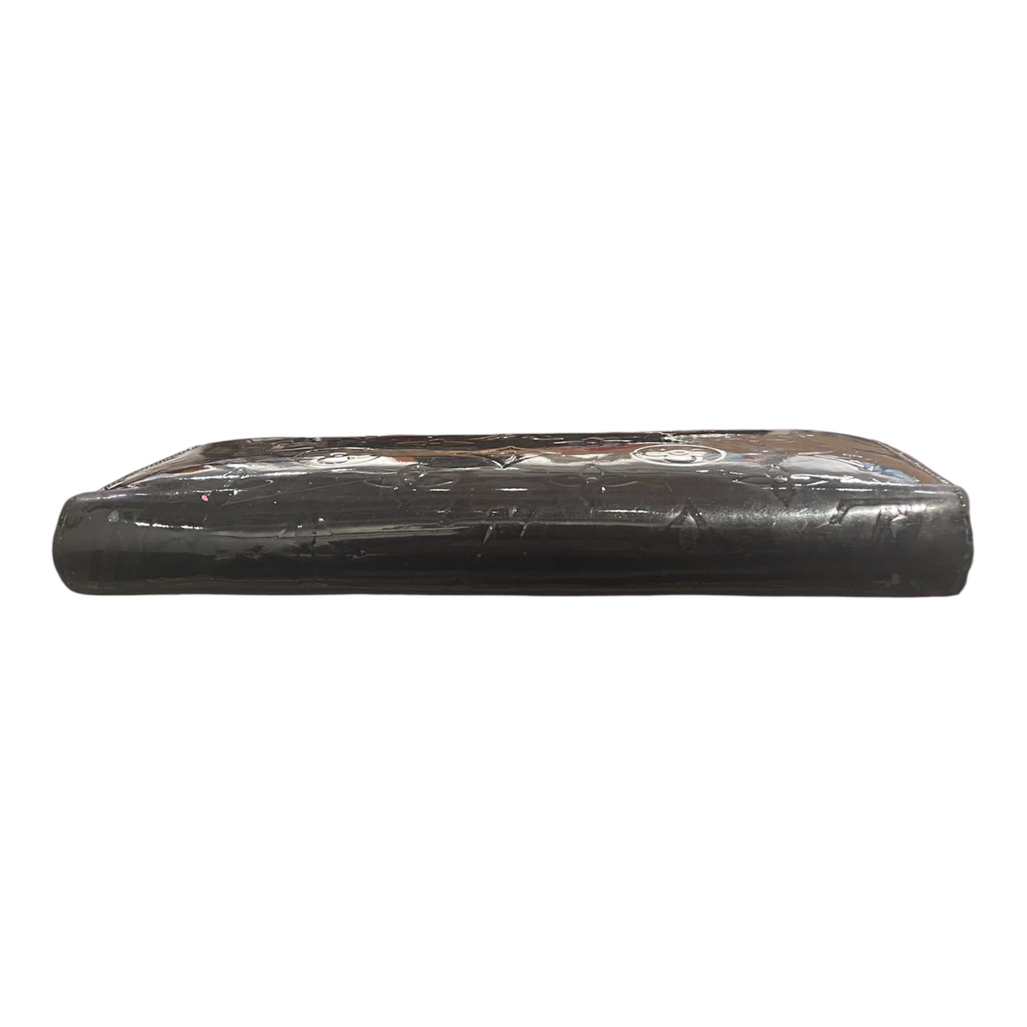 LOUIS VUITTON/Long Wallet/Monogram/BLK/vernis zippy view 3