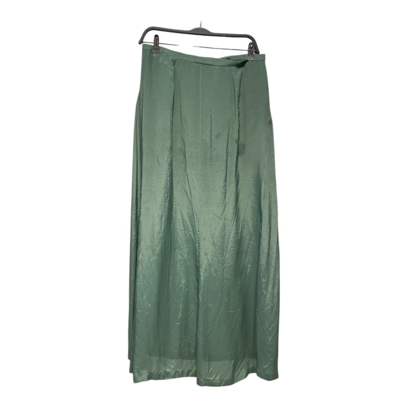 JIL SANDER/Long Skirt/40/Silk/GRN/