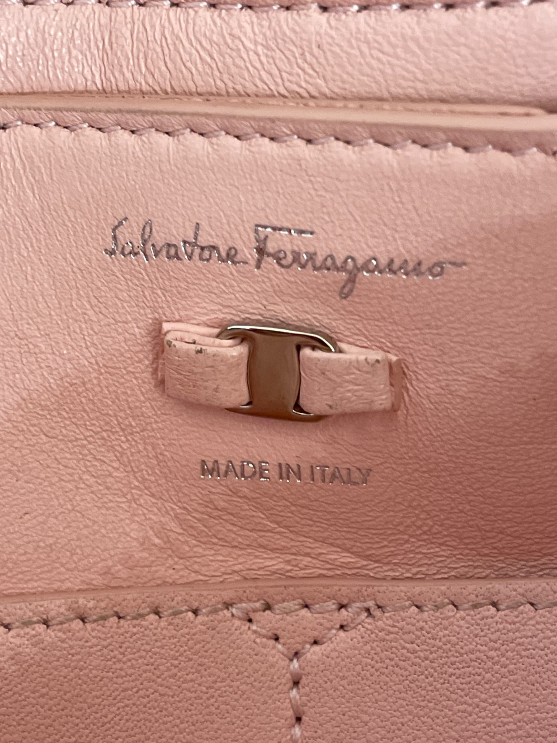 Salvatore Ferragamo/Hand Bag/Leather/PNK/Bow Flap Bag view 3