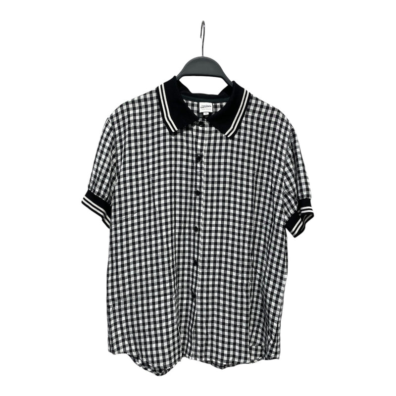 Jean Paul Gaultier/Shirt/42/Plaid/Cotton/WHT/blk