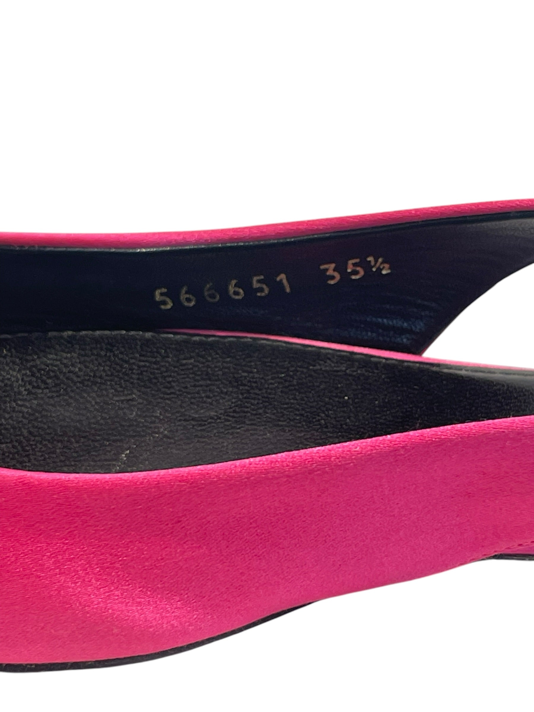BALENCIAGA/Flat Shoes/US 5.5/Suede/PNK/POINTED TOE/SILVER LOGO view 9